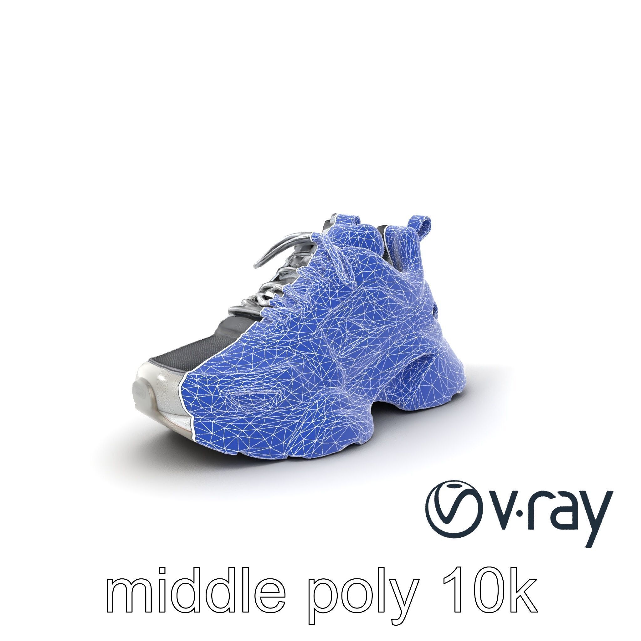 Futuristic Modular Sneaker 3D model pack Low-poly 3D model_29