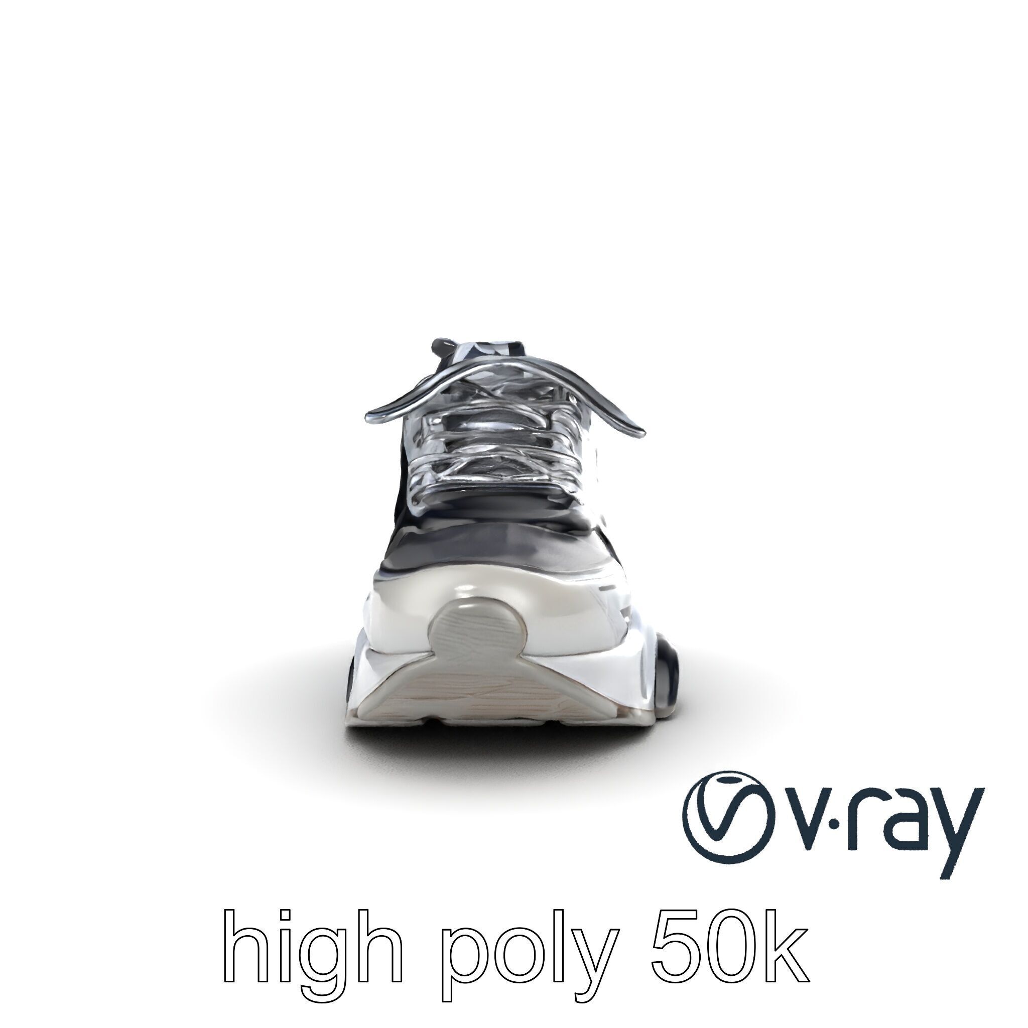 Futuristic Modular Sneaker 3D model pack Low-poly 3D model_14