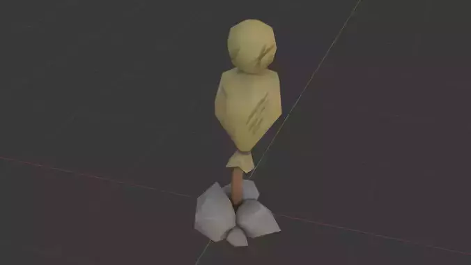 Low Poly Stylized Target Dummy 