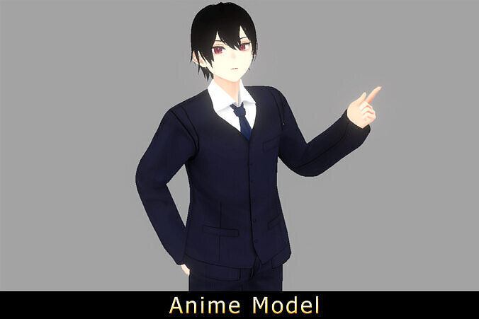 Anime Character - Dylan-Suit 3D model