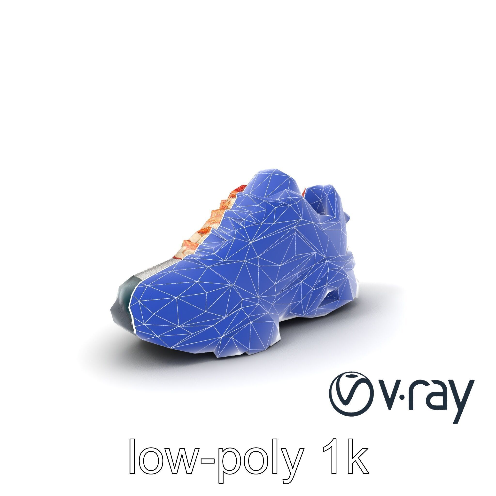 Retro-Futuristic Sneaker Innovative Sole Design model pack Low-poly 3D model_28