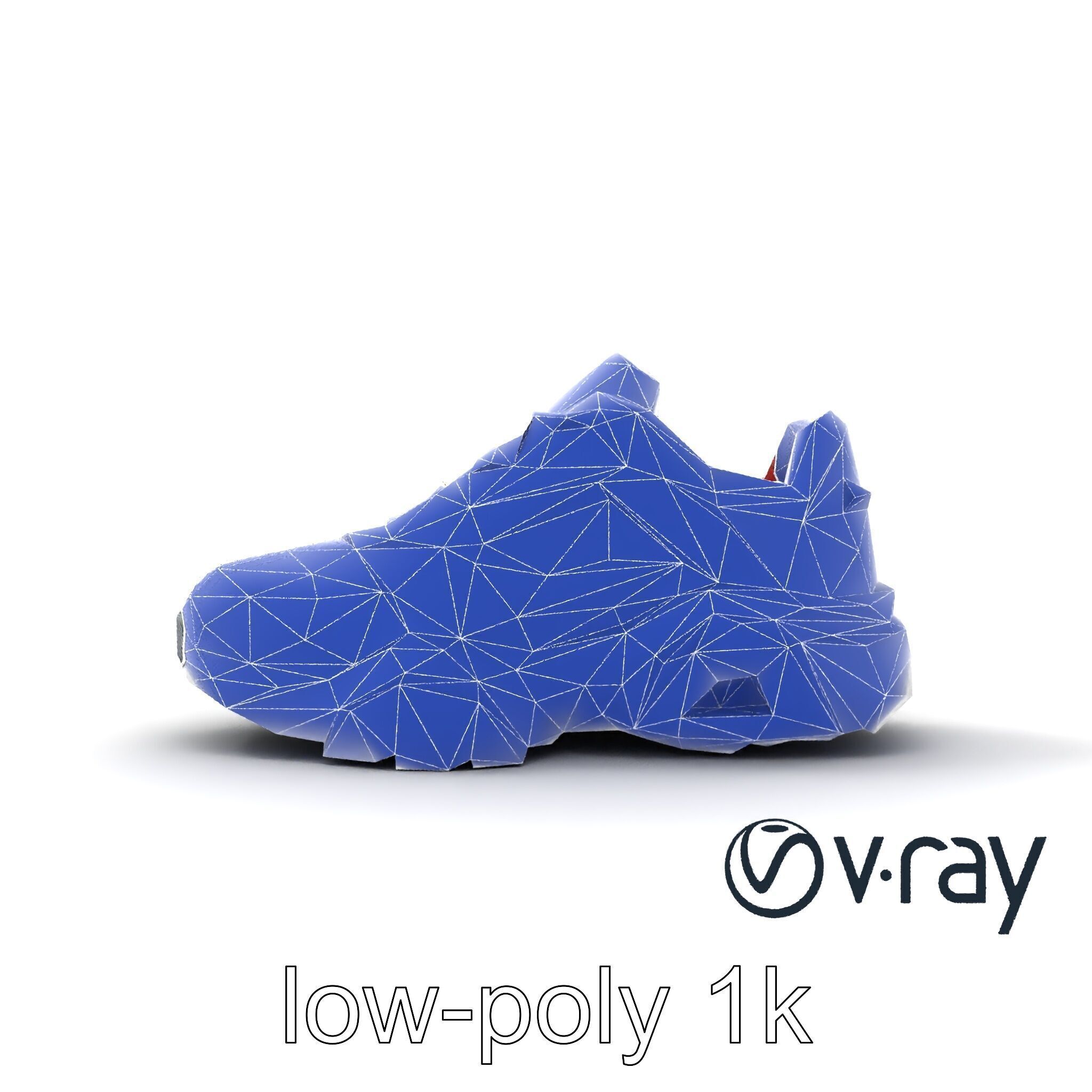 Retro-Futuristic Sneaker Innovative Sole Design model pack Low-poly 3D model_32