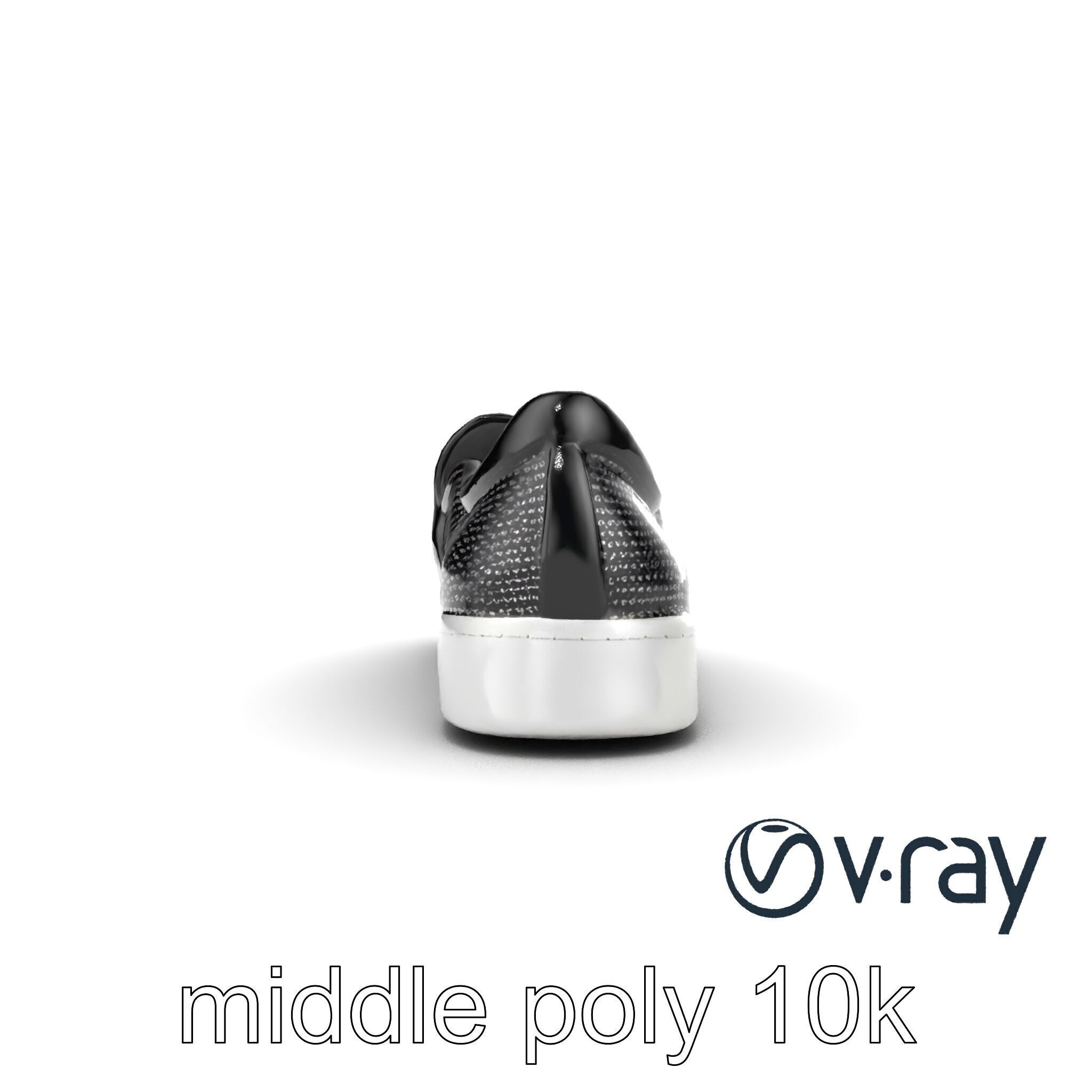 Sleek Minimalist Slip-On Shoe model pack Low-poly 3D model_17