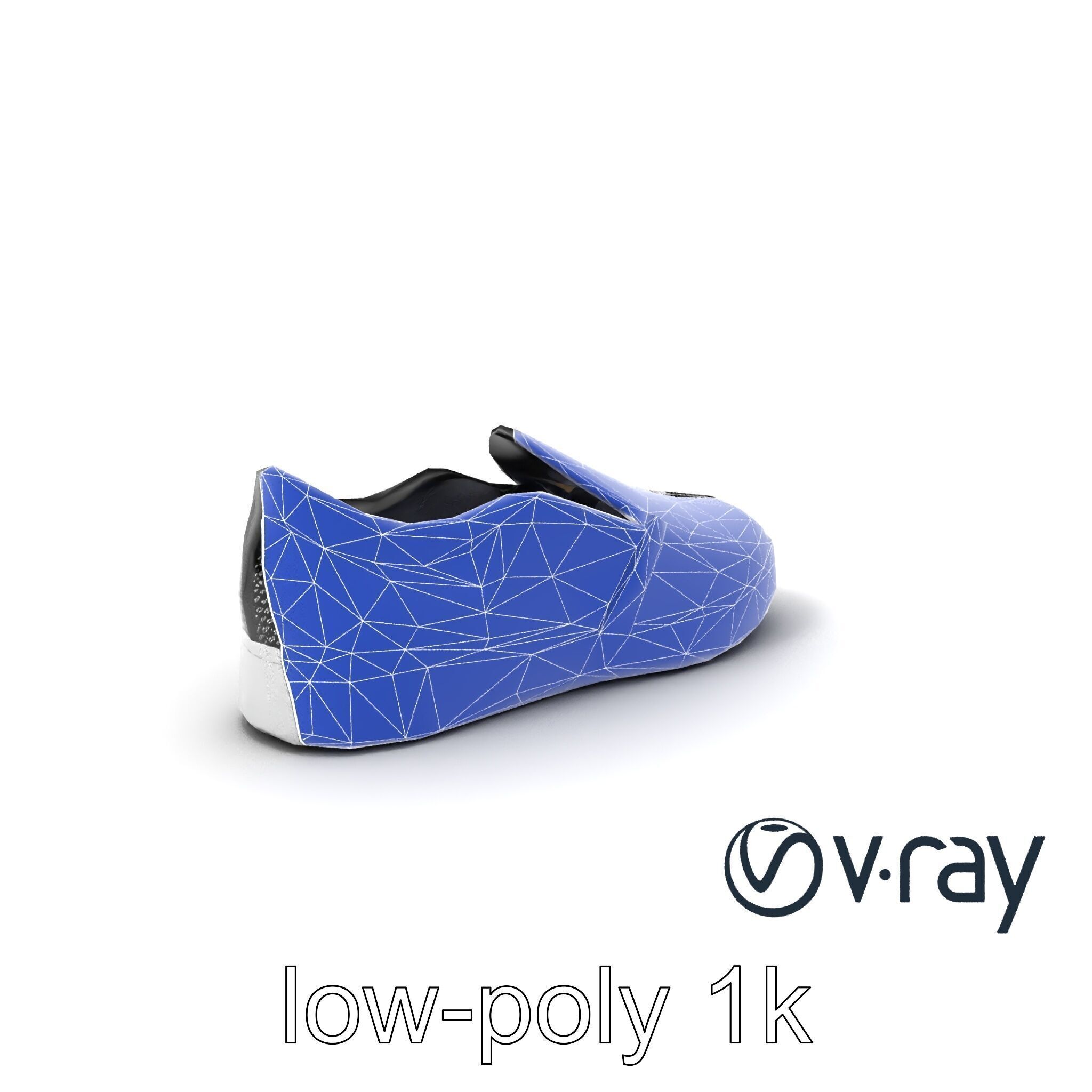 Sleek Minimalist Slip-On Shoe model pack Low-poly 3D model_7