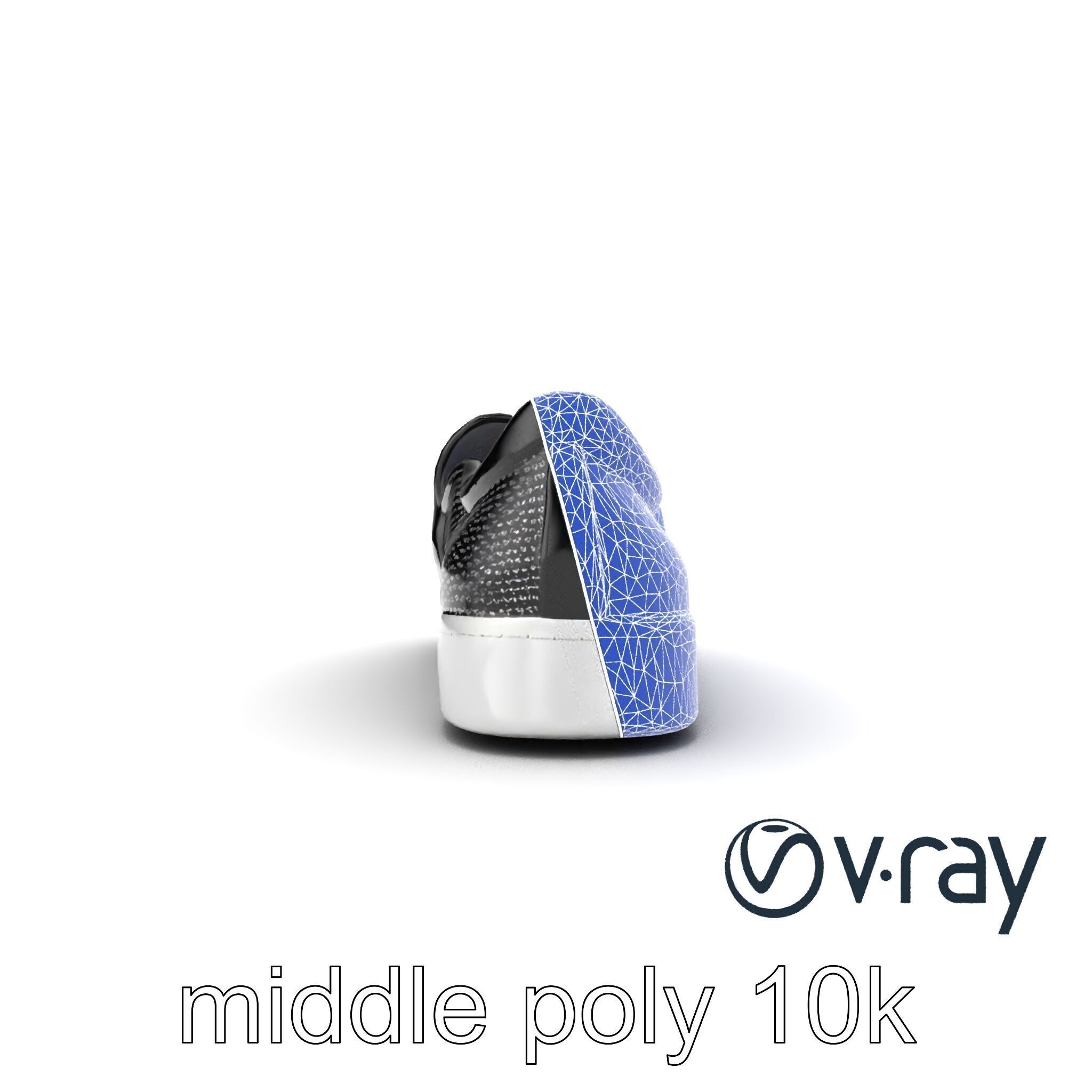 Sleek Minimalist Slip-On Shoe model pack Low-poly 3D model_24