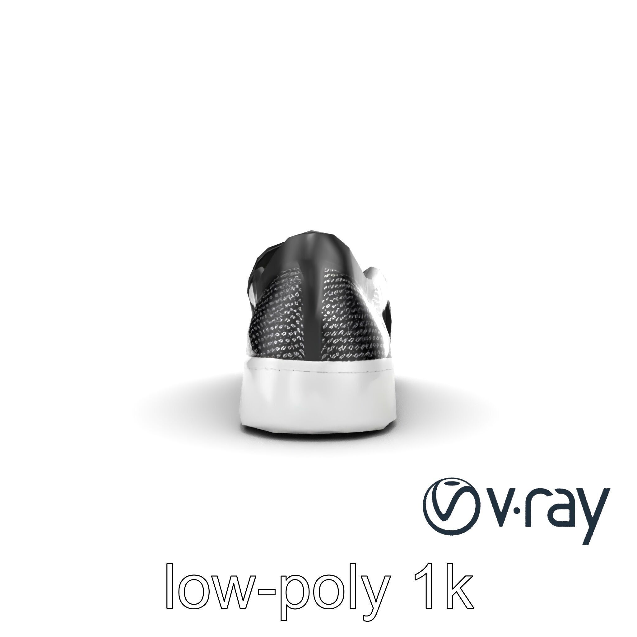 Sleek Minimalist Slip-On Shoe model pack Low-poly 3D model_22
