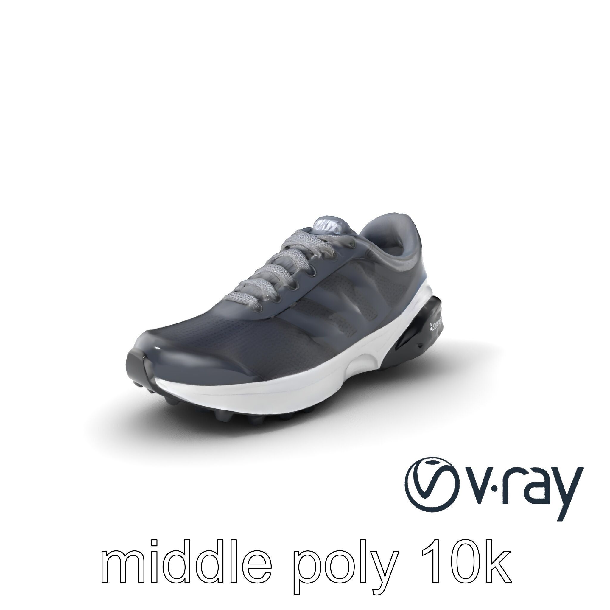 Performance Soccer Sneaker with Studded Outsole model pack Low-poly 3D model_3
