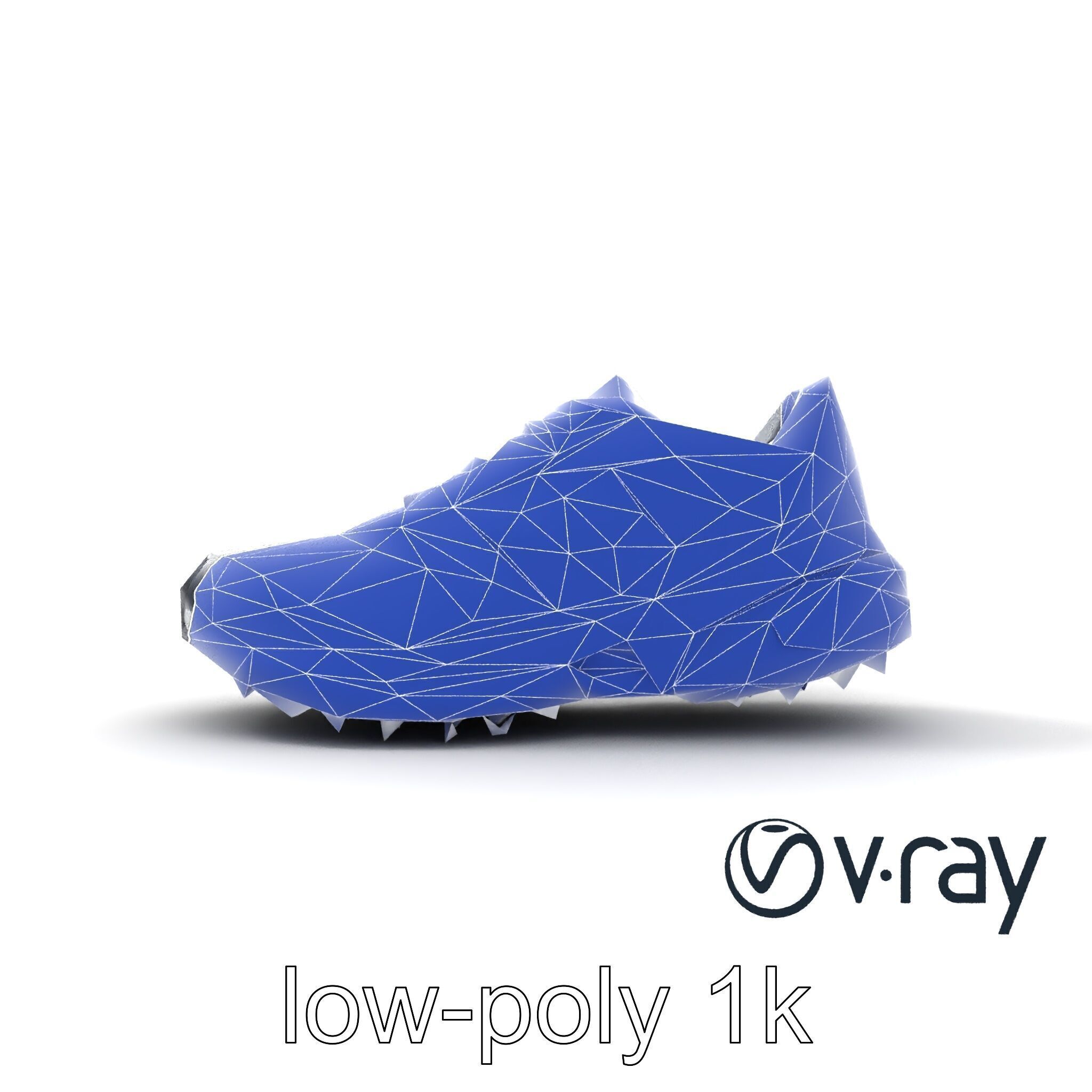 Performance Soccer Sneaker with Studded Outsole model pack Low-poly 3D model_32