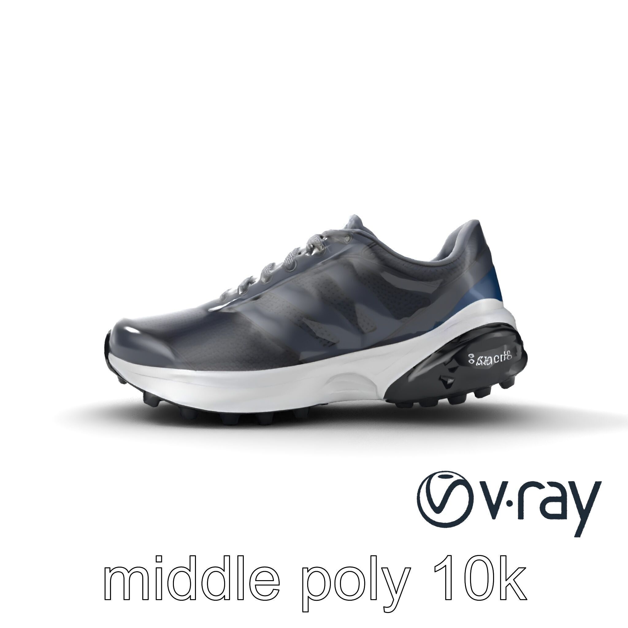 Performance Soccer Sneaker with Studded Outsole model pack Low-poly 3D model_22