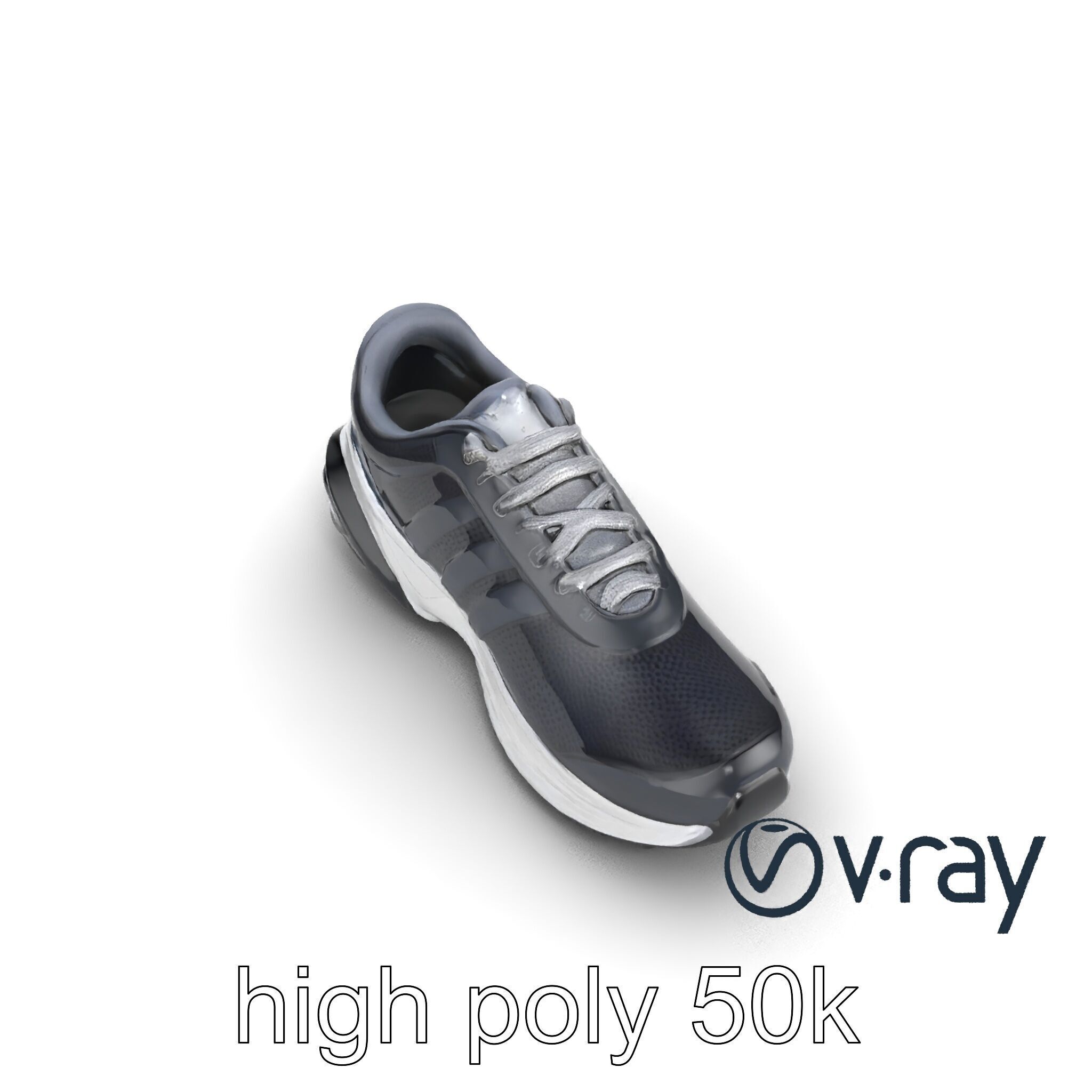 Performance Soccer Sneaker with Studded Outsole model pack Low-poly 3D model_14