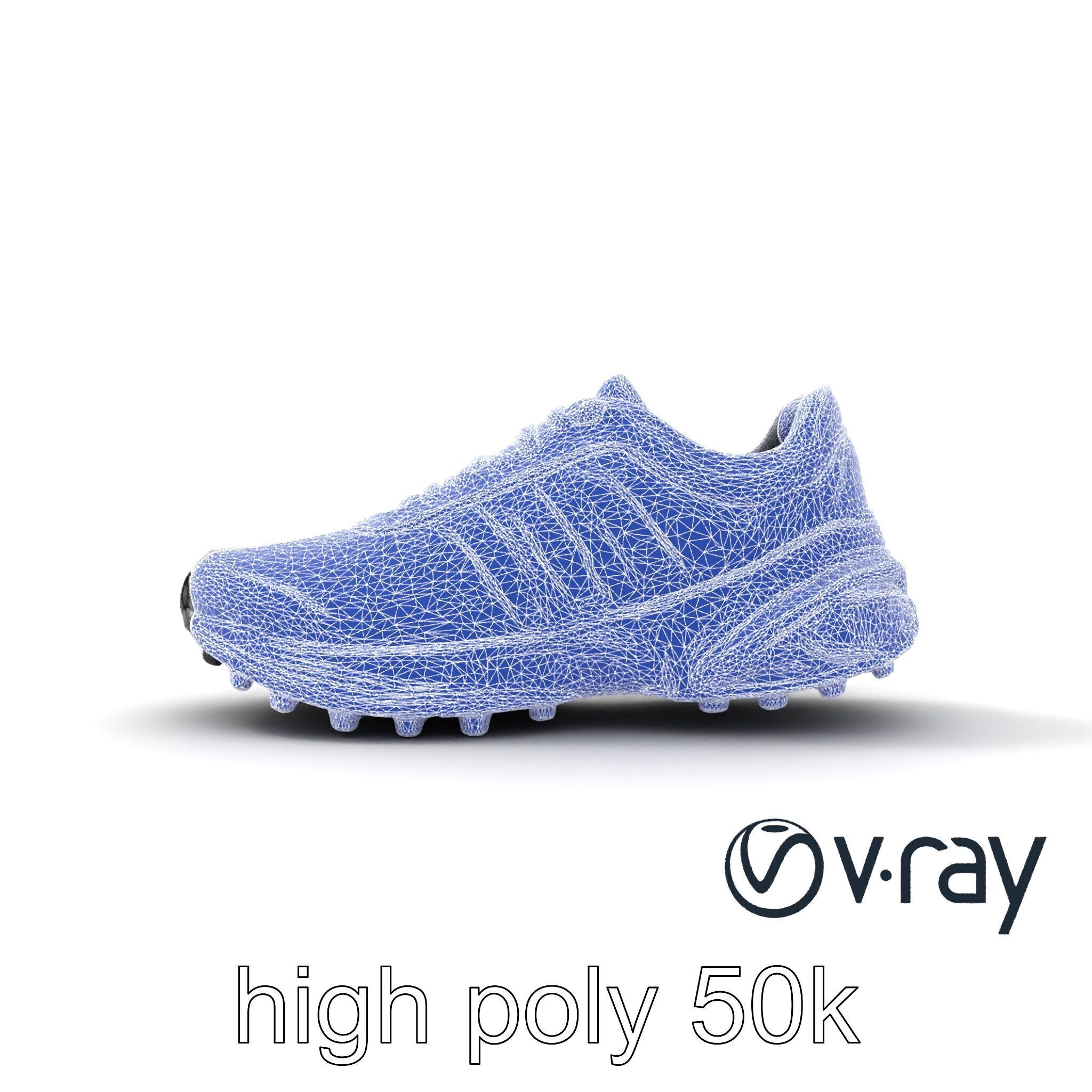 Performance Soccer Sneaker with Studded Outsole model pack Low-poly 3D model_31