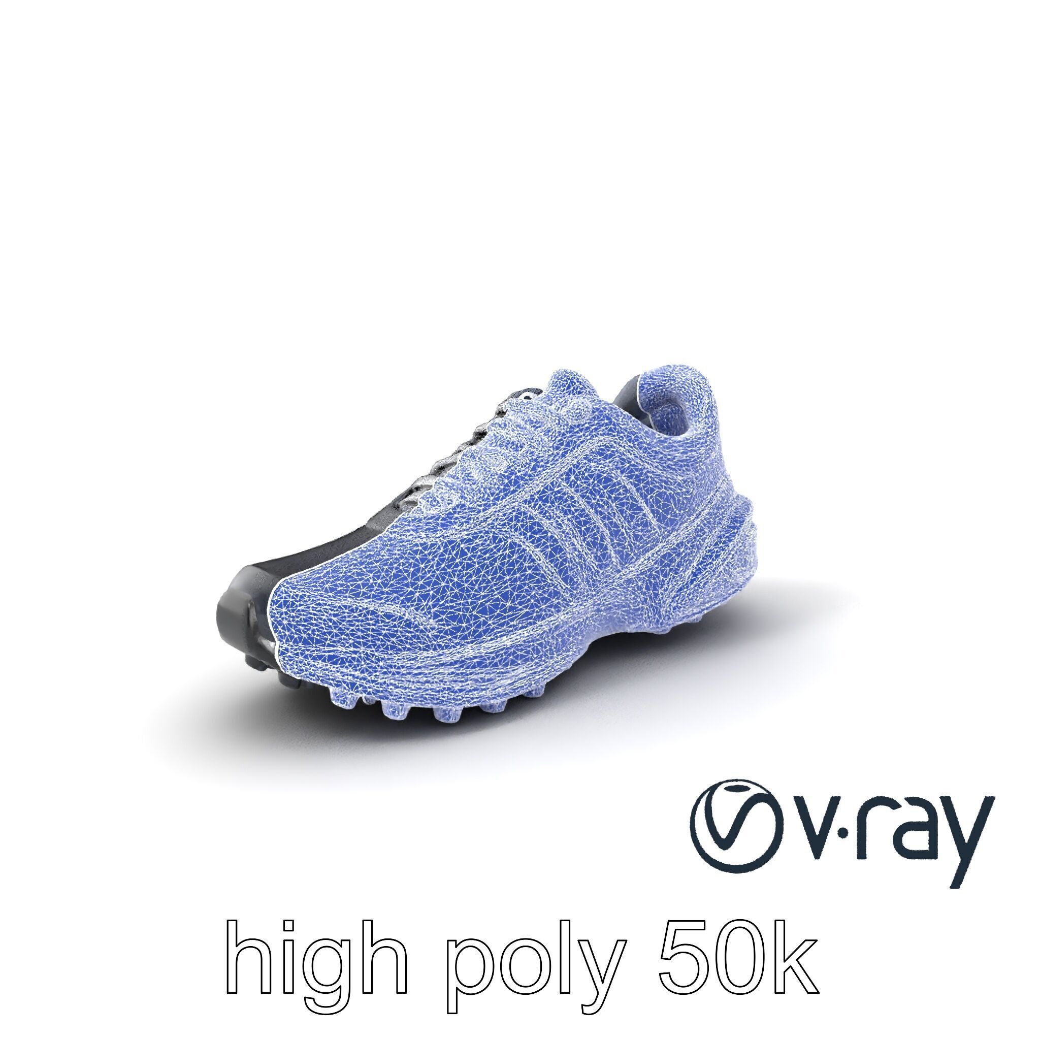Performance Soccer Sneaker with Studded Outsole model pack Low-poly 3D model_8