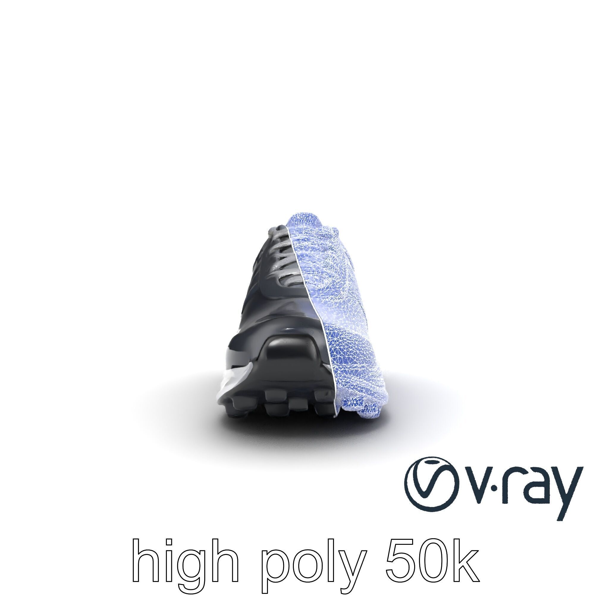 Performance Soccer Sneaker with Studded Outsole model pack Low-poly 3D model_24