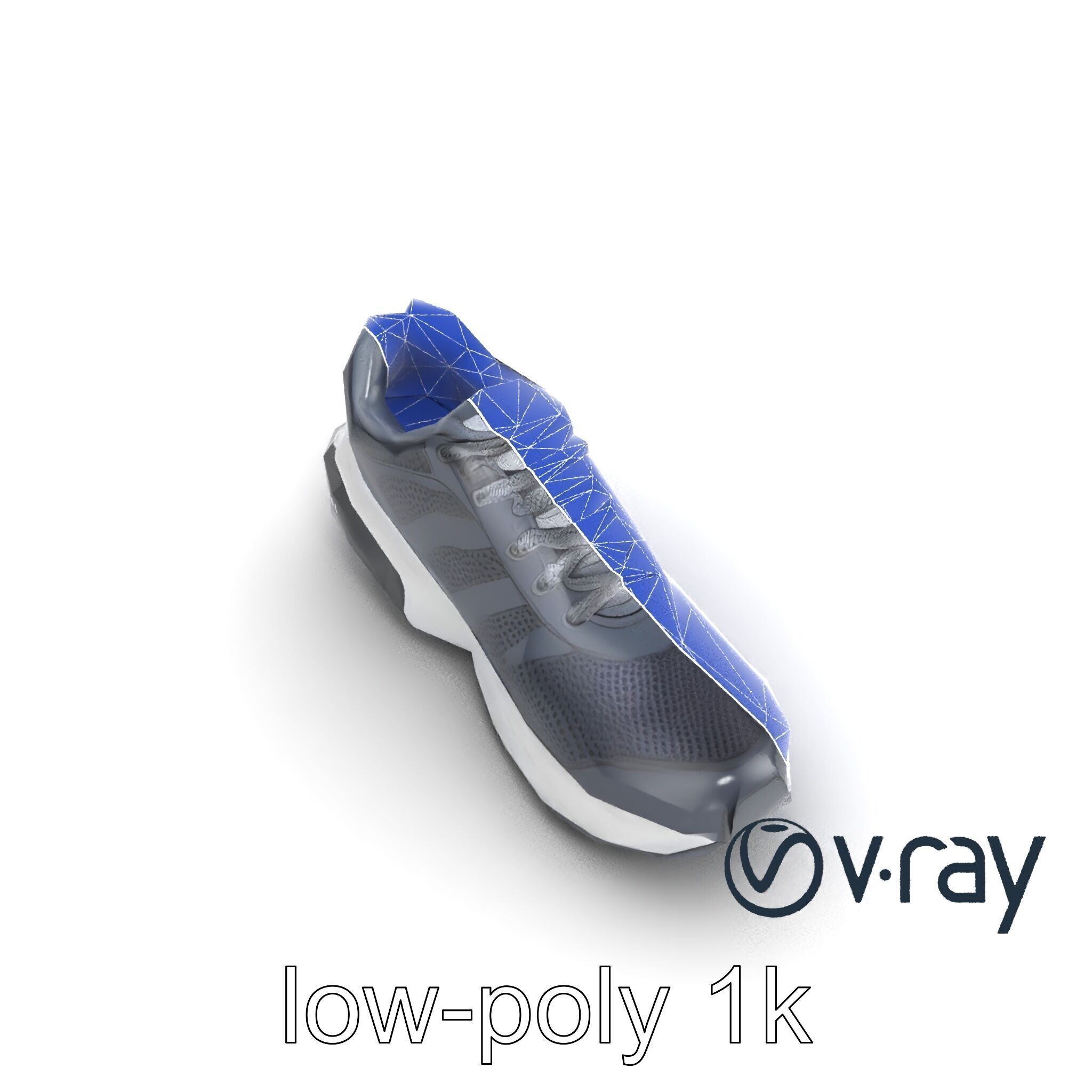 Performance Soccer Sneaker with Studded Outsole model pack Low-poly 3D model_26