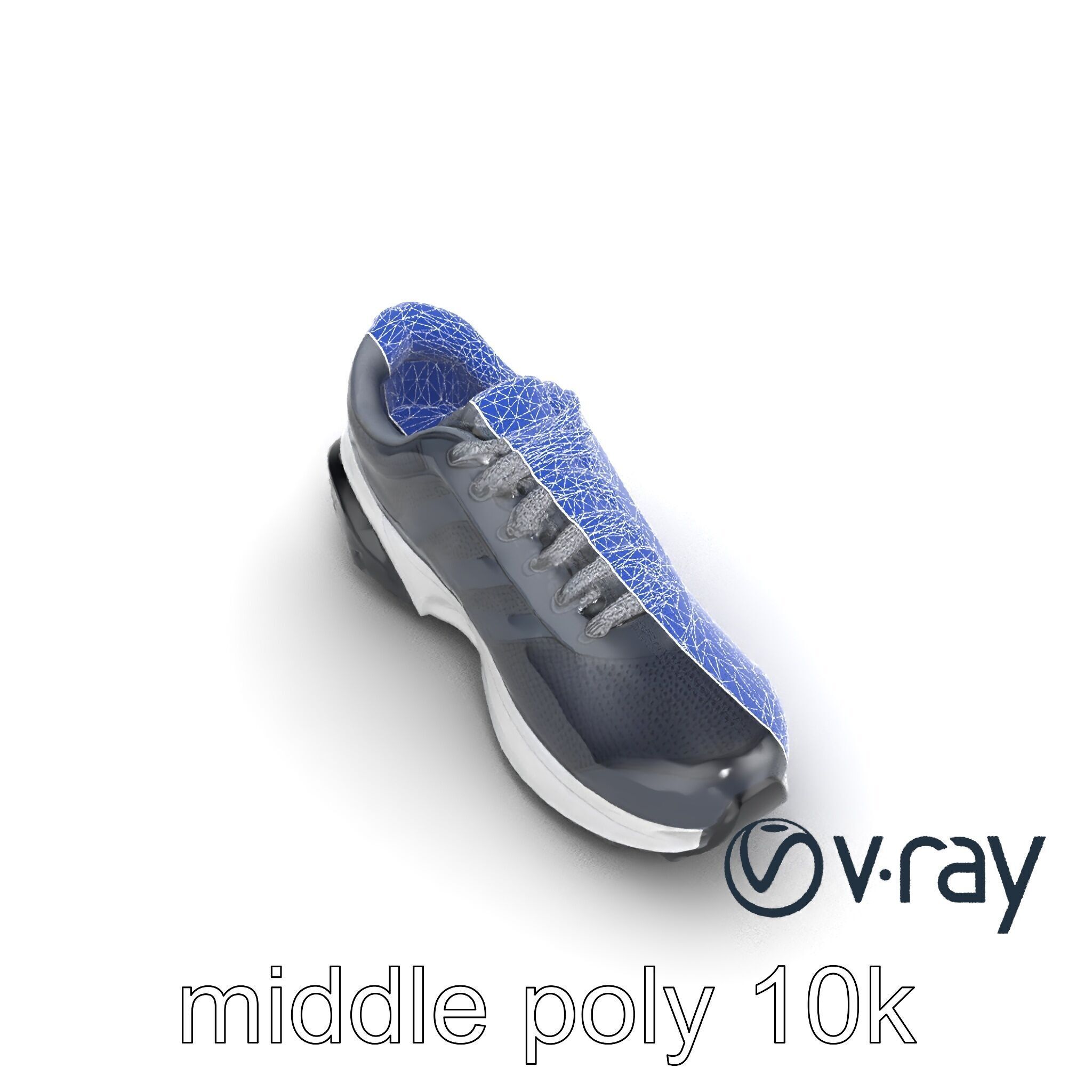 Performance Soccer Sneaker with Studded Outsole model pack Low-poly 3D model_23