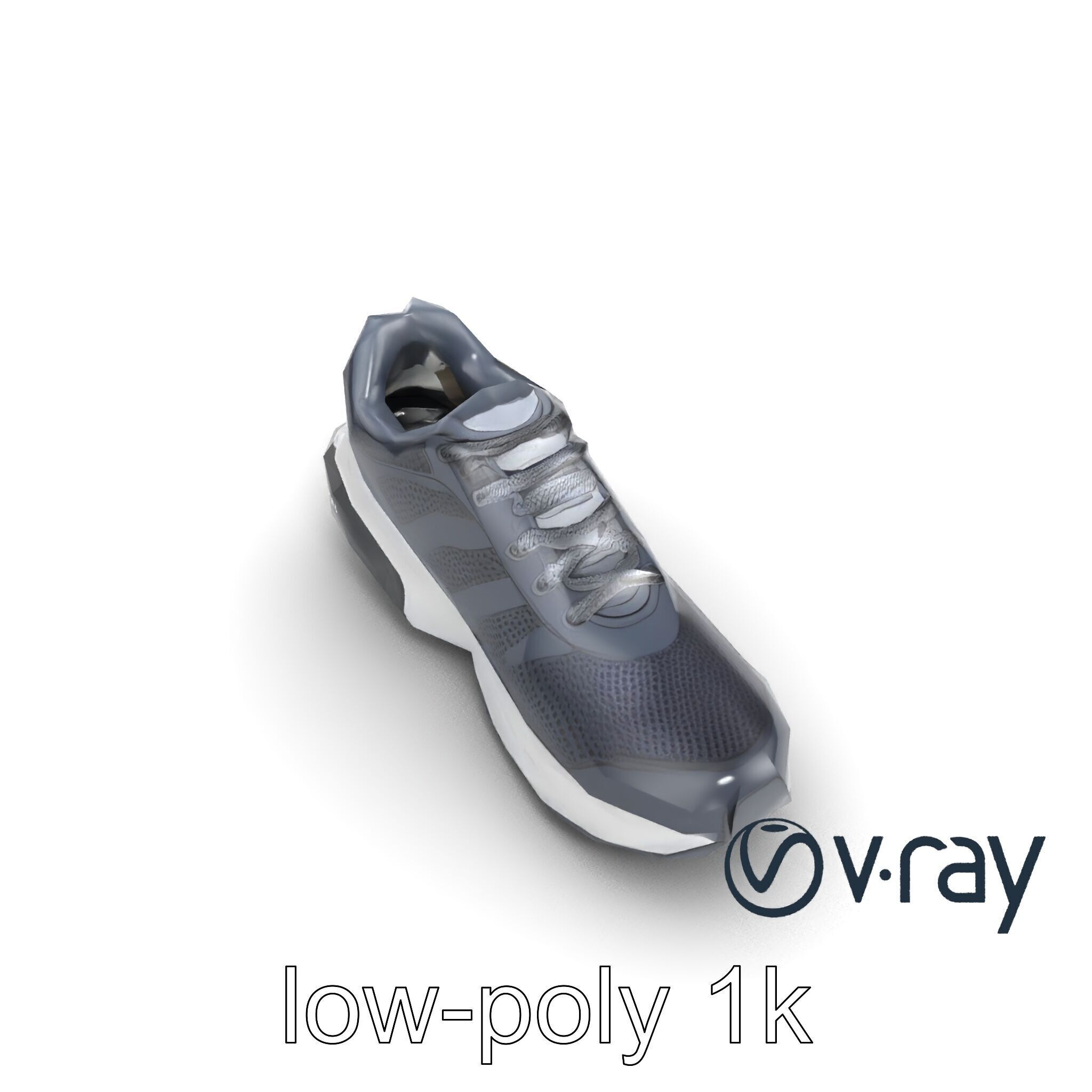 Performance Soccer Sneaker with Studded Outsole model pack Low-poly 3D model_17