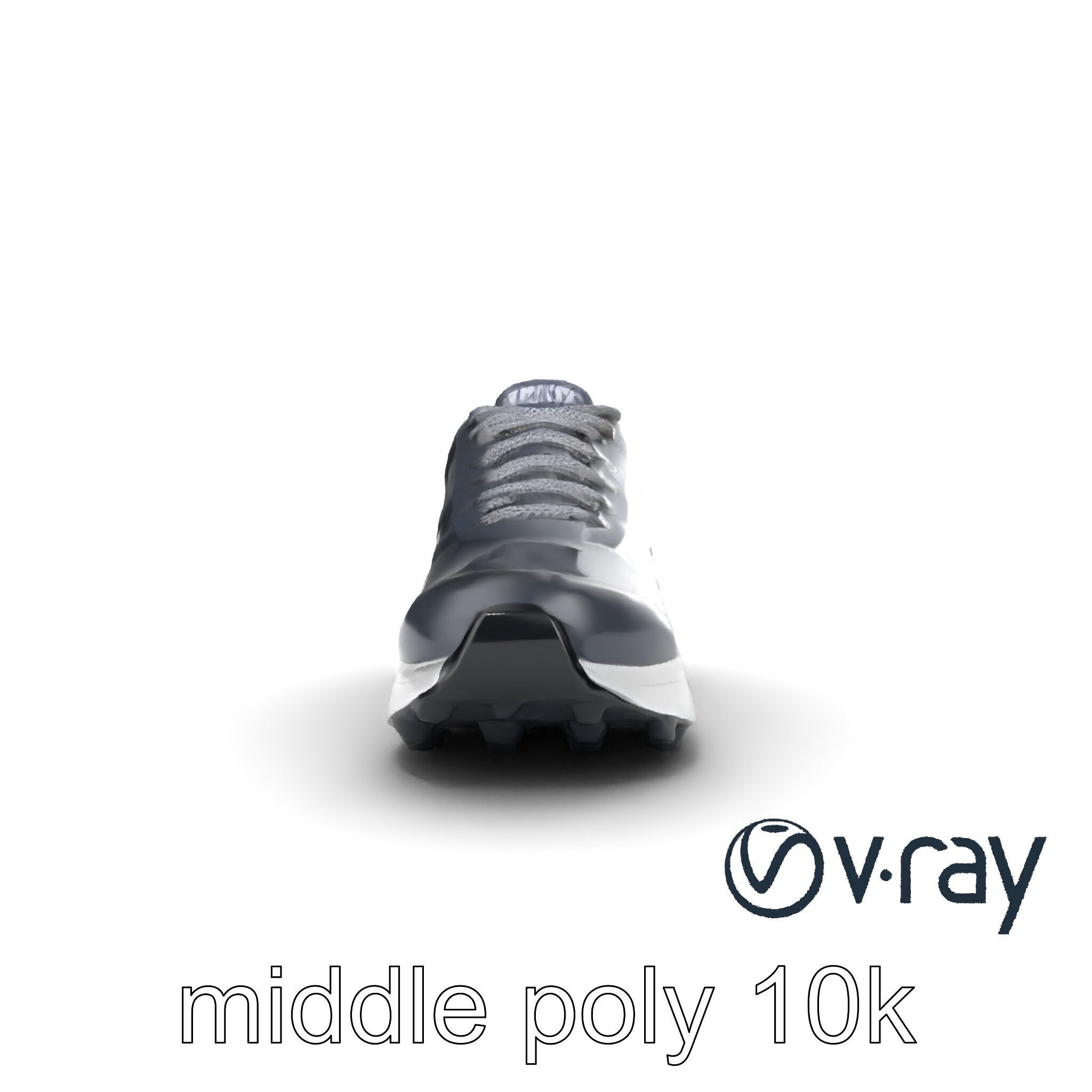 Performance Soccer Sneaker with Studded Outsole model pack Low-poly 3D model_19