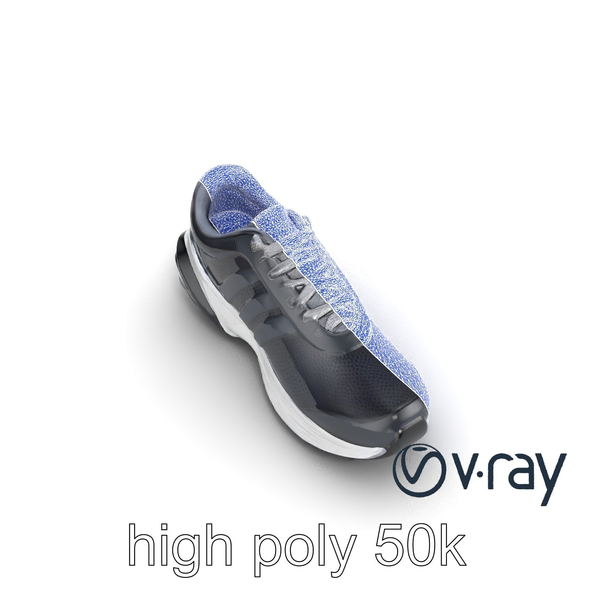 Performance Soccer Sneaker with Studded Outsole model pack Low-poly 3D model_28