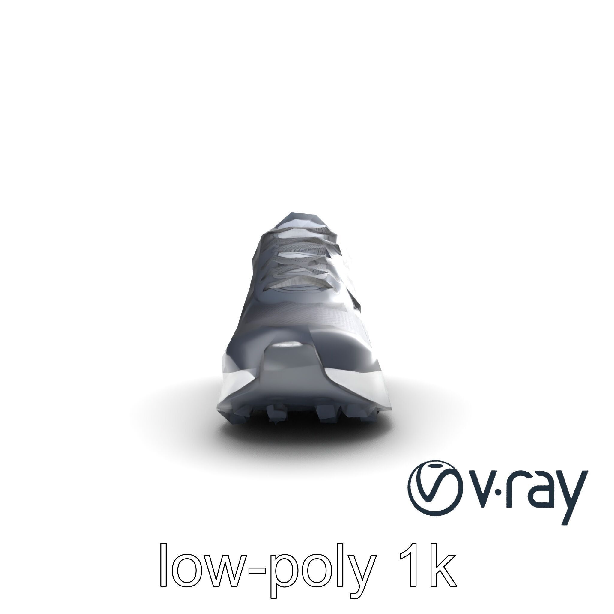 Performance Soccer Sneaker with Studded Outsole model pack Low-poly 3D model_21
