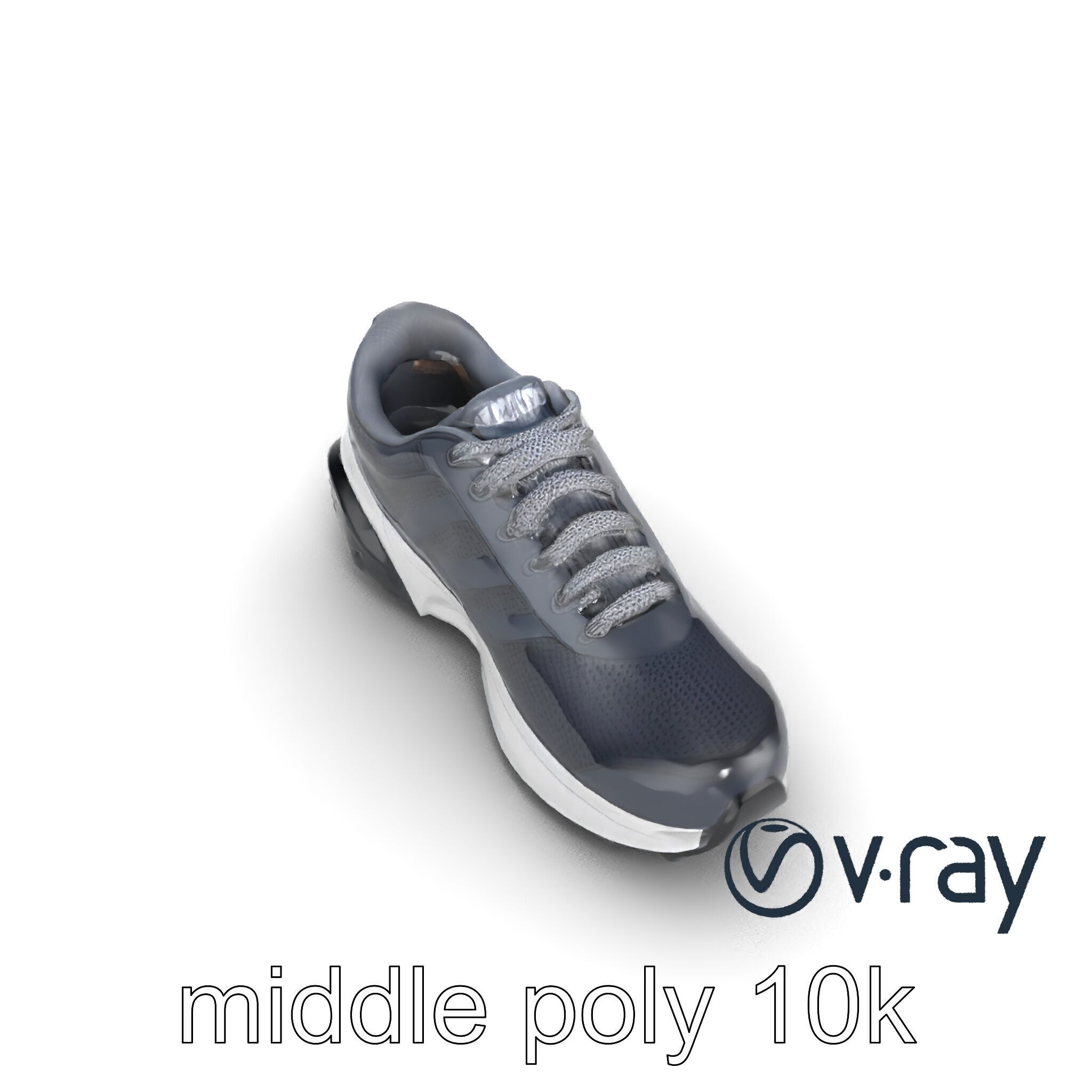 Performance Soccer Sneaker with Studded Outsole model pack Low-poly 3D model_12
