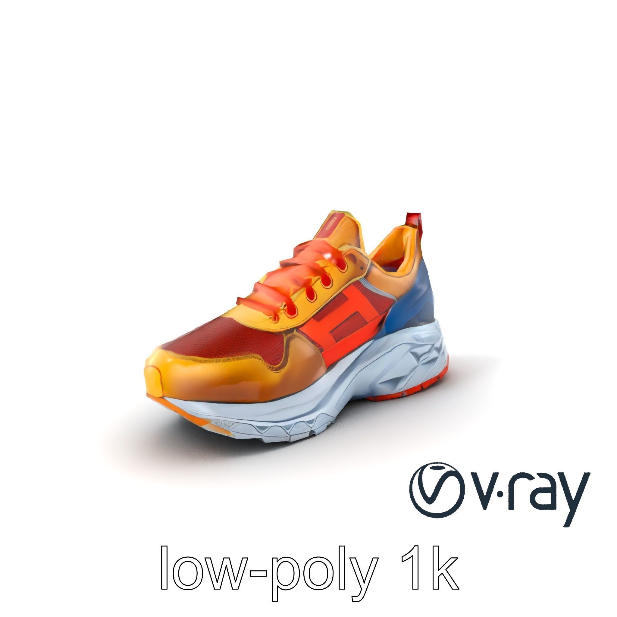 Bold Street Runner Sneaker model pack Low-poly 3D model_2
