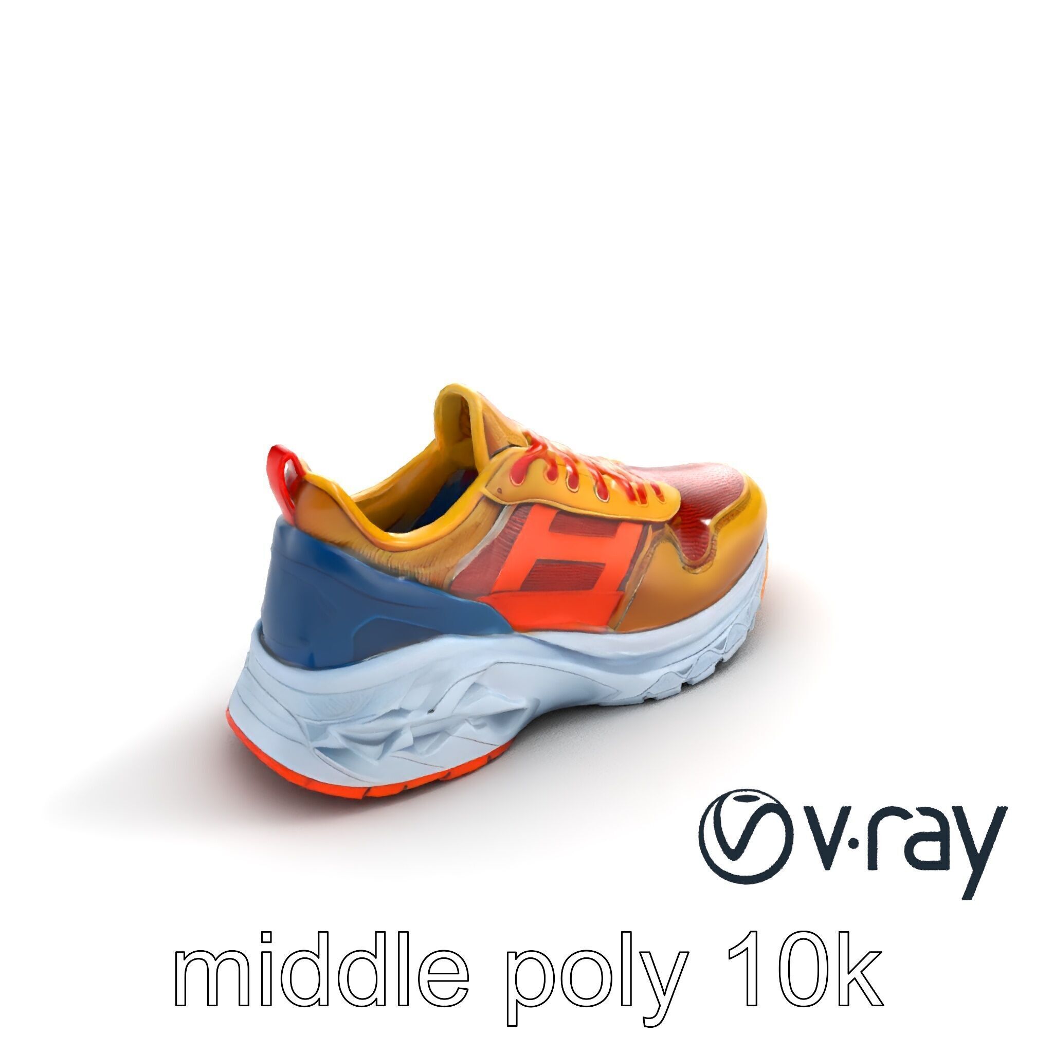 Bold Street Runner Sneaker model pack Low-poly 3D model_9