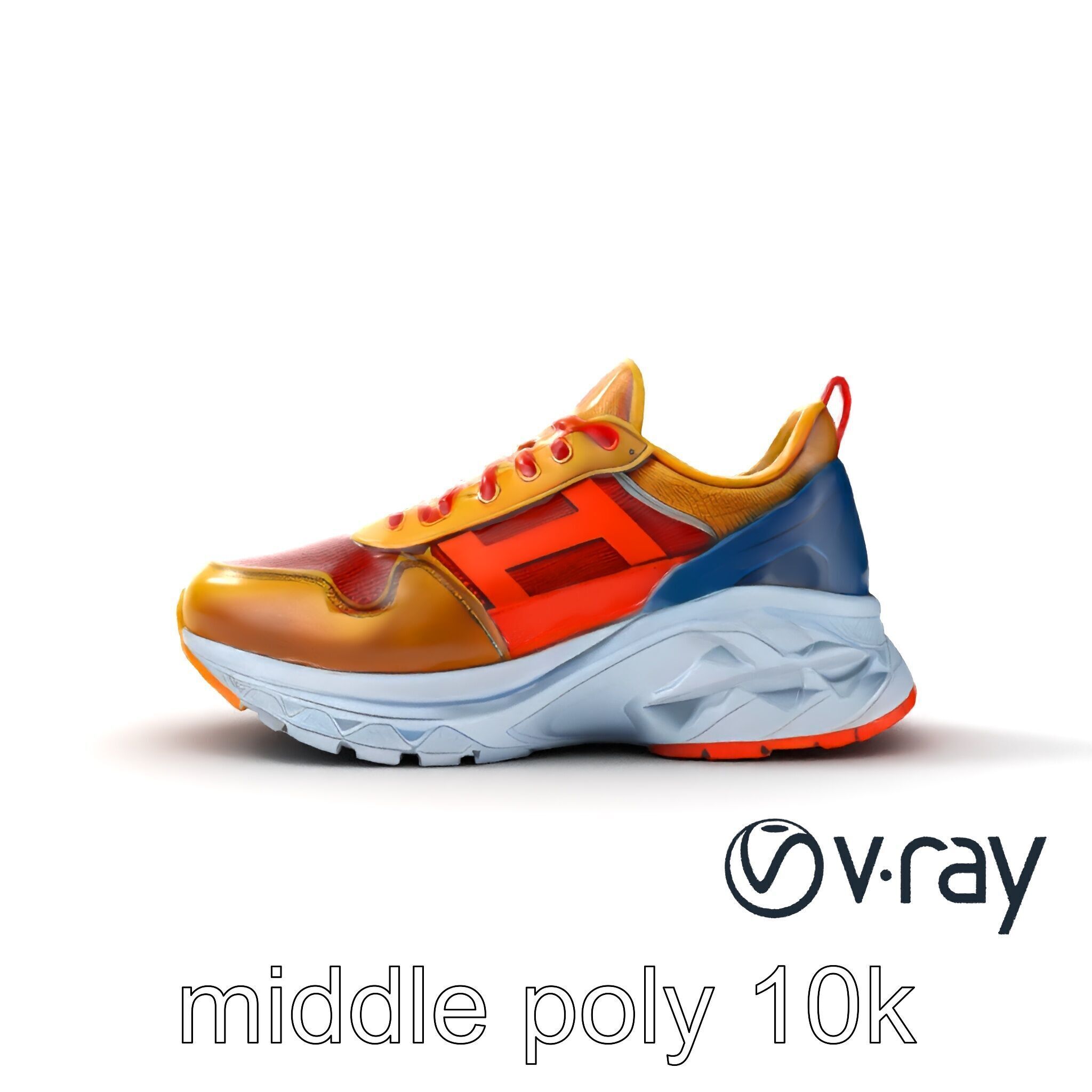 Bold Street Runner Sneaker model pack Low-poly 3D model_30