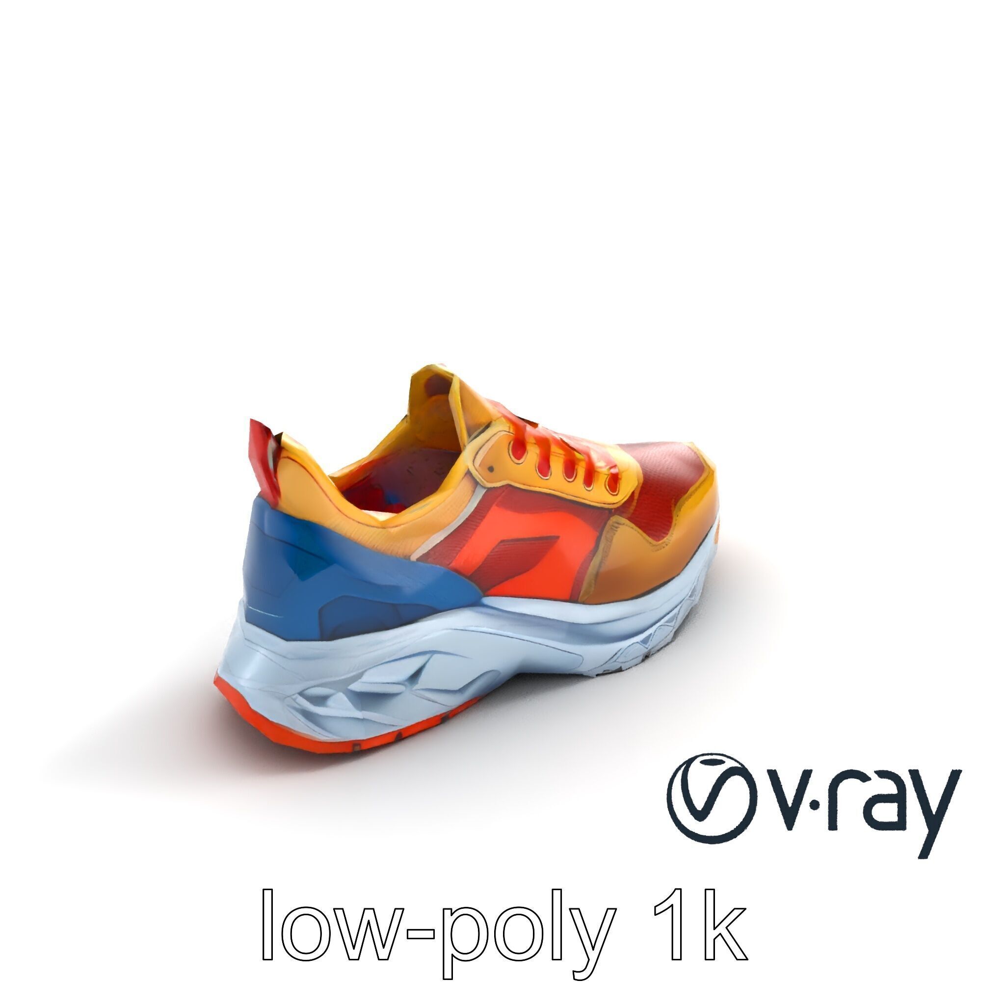 Bold Street Runner Sneaker model pack Low-poly 3D model_7