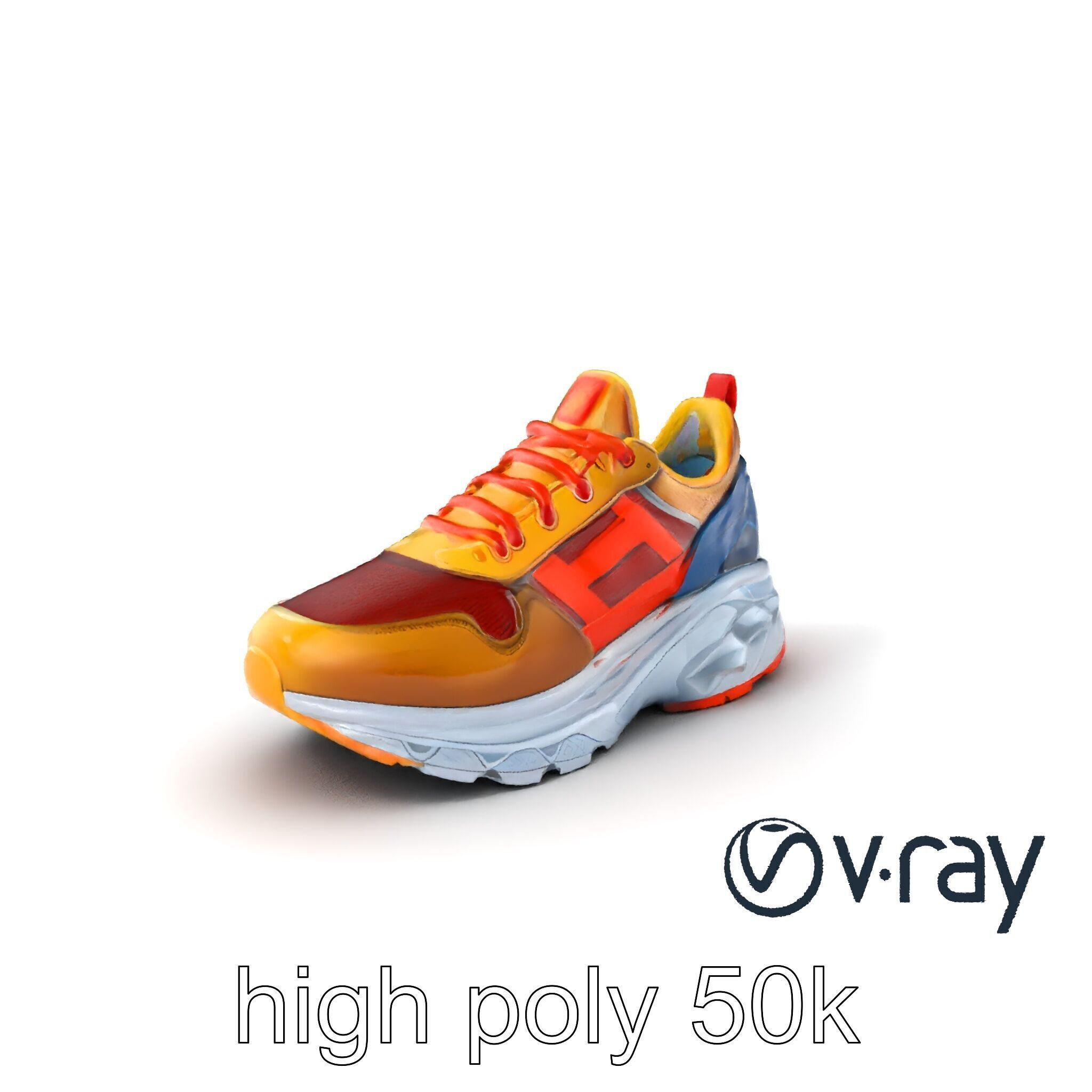 Bold Street Runner Sneaker model pack Low-poly 3D model_5