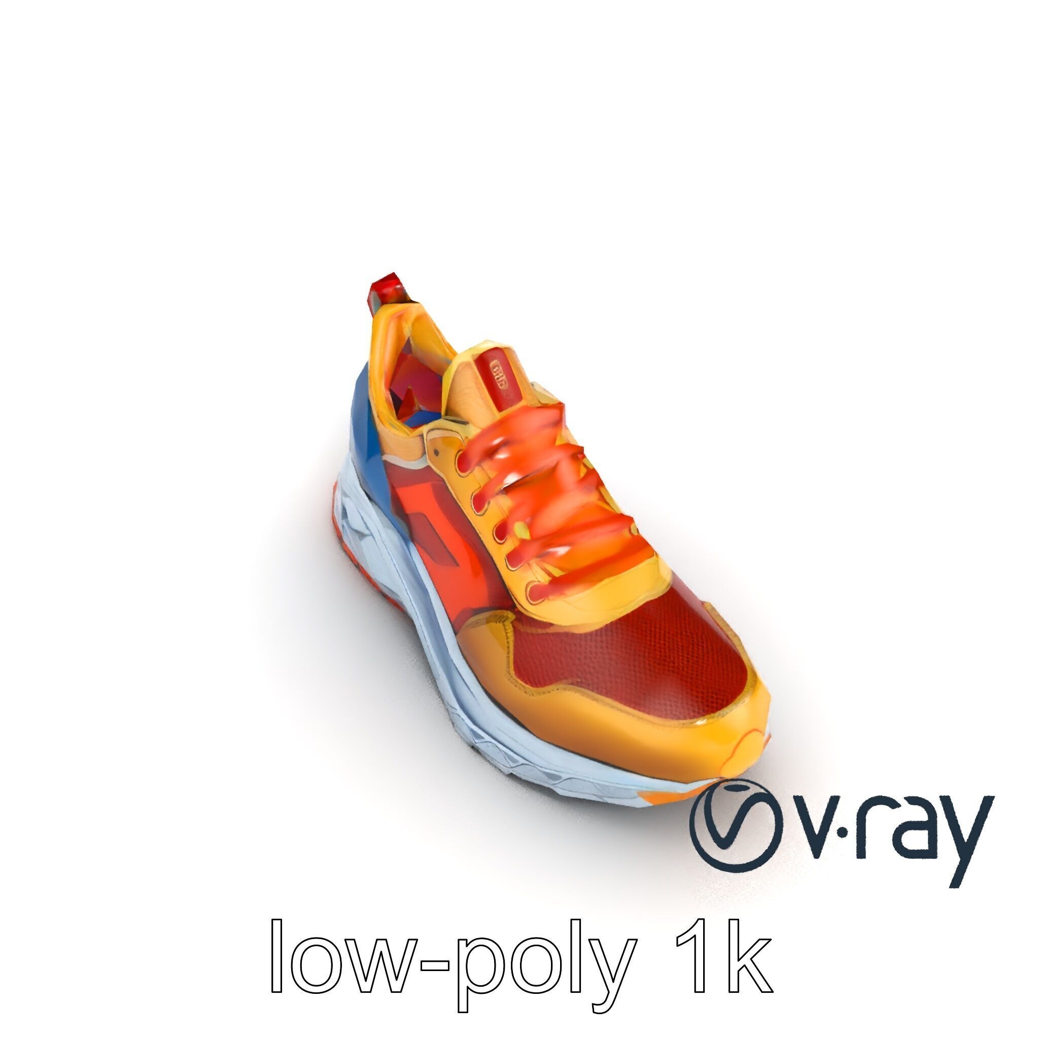 Bold Street Runner Sneaker model pack Low-poly 3D model_10