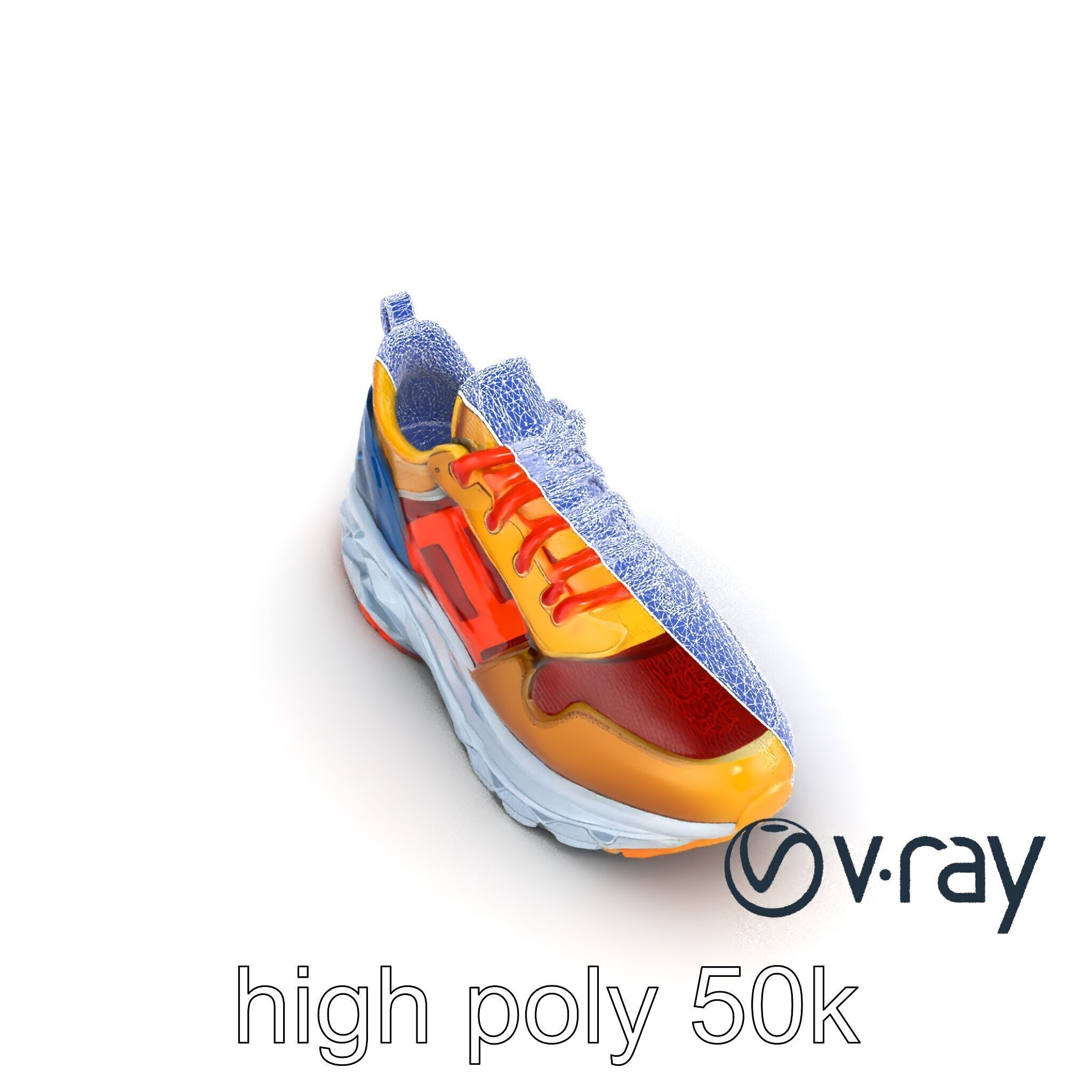 Bold Street Runner Sneaker model pack Low-poly 3D model_23