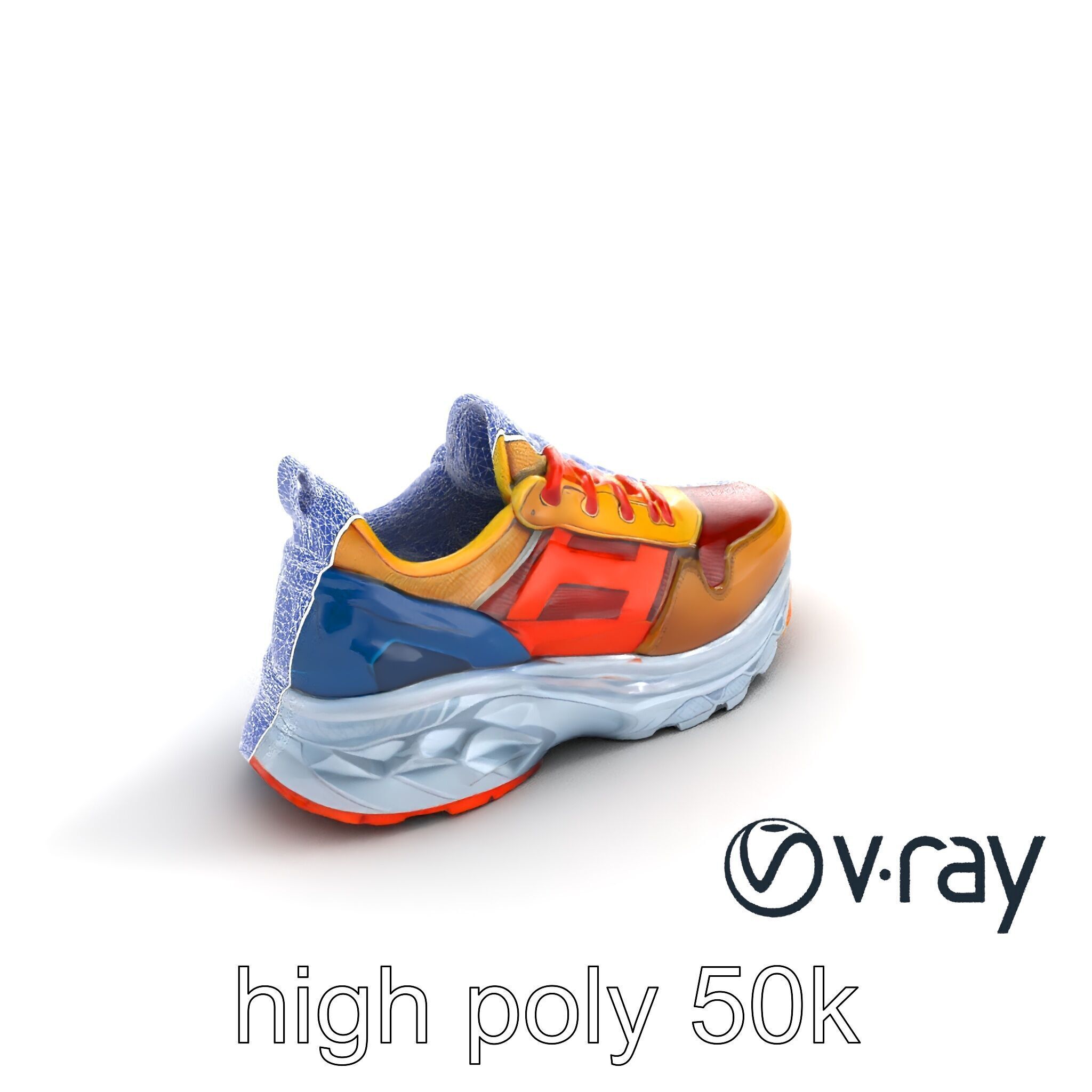 Bold Street Runner Sneaker model pack Low-poly 3D model_19