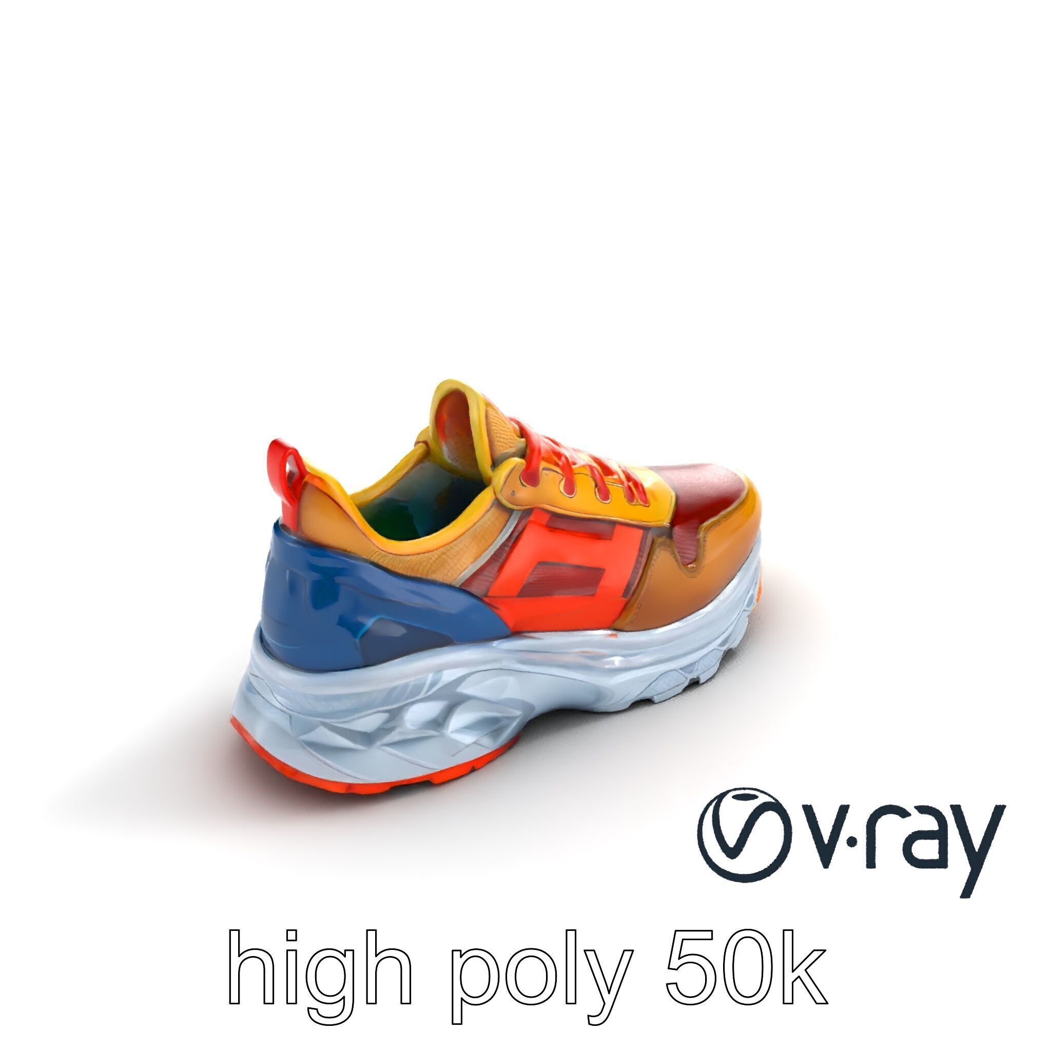 Bold Street Runner Sneaker model pack Low-poly 3D model_8