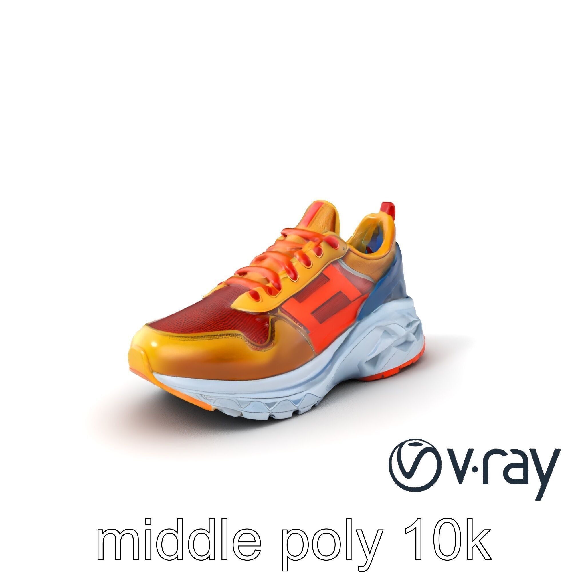 Bold Street Runner Sneaker model pack Low-poly 3D model_3