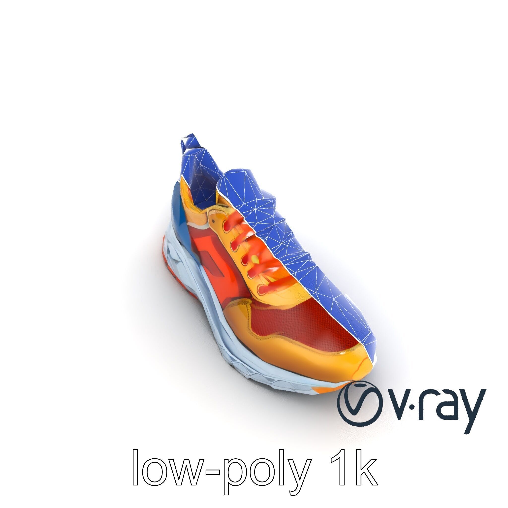 Bold Street Runner Sneaker model pack Low-poly 3D model_26