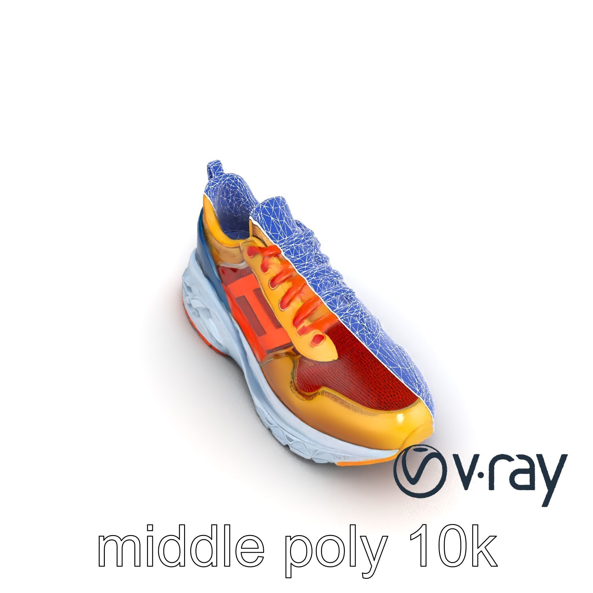 Bold Street Runner Sneaker model pack Low-poly 3D model_25