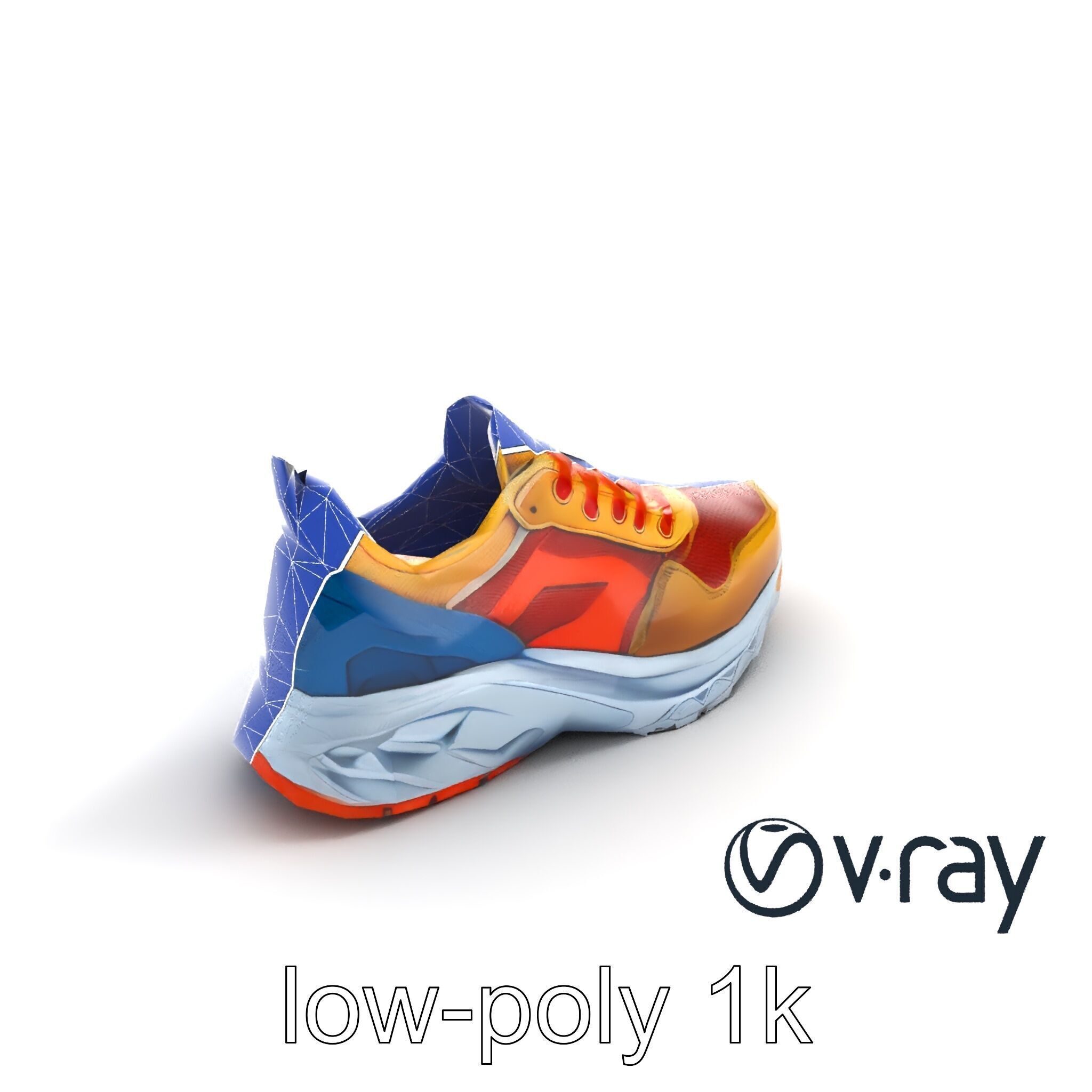 Bold Street Runner Sneaker model pack Low-poly 3D model_14