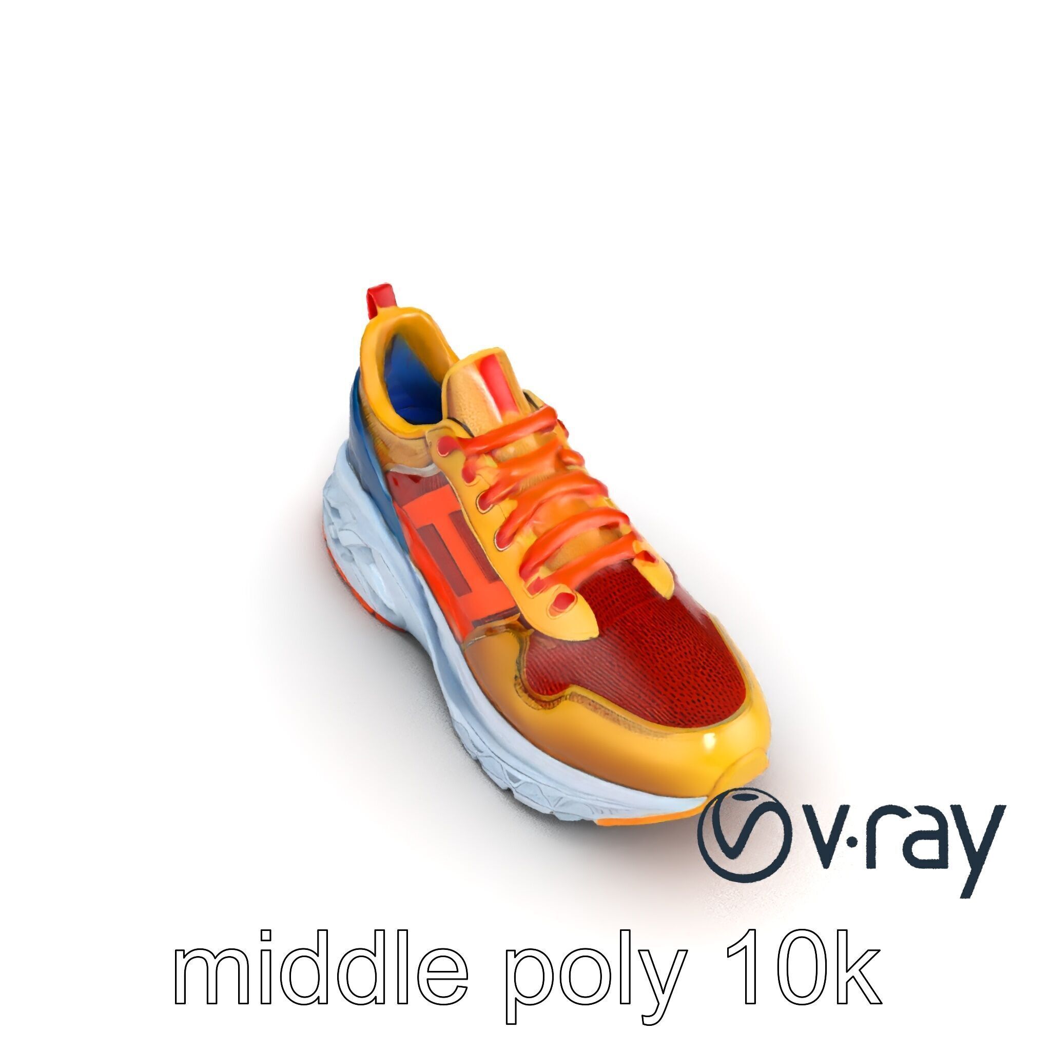 Bold Street Runner Sneaker model pack Low-poly 3D model_13