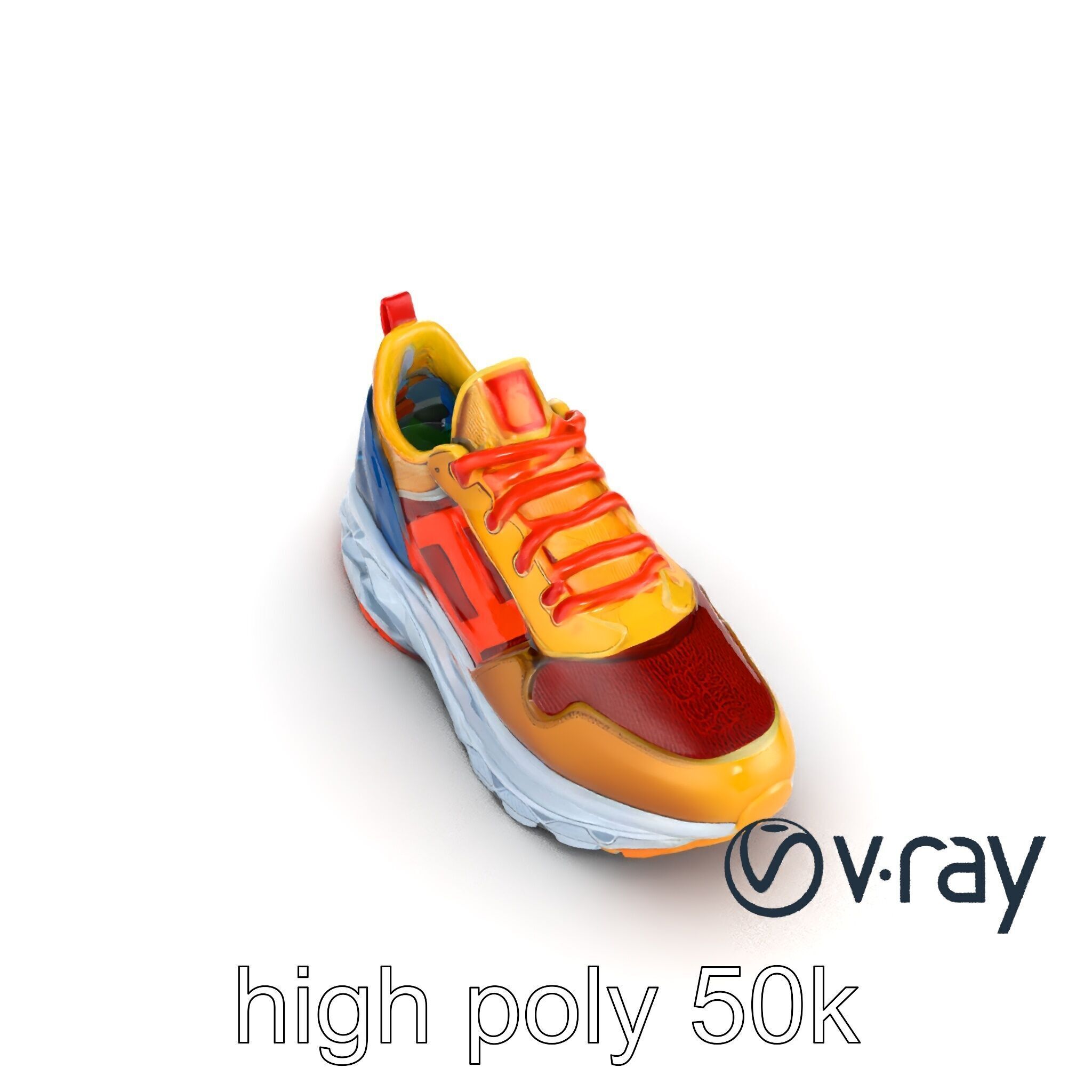 Bold Street Runner Sneaker model pack Low-poly 3D model_11
