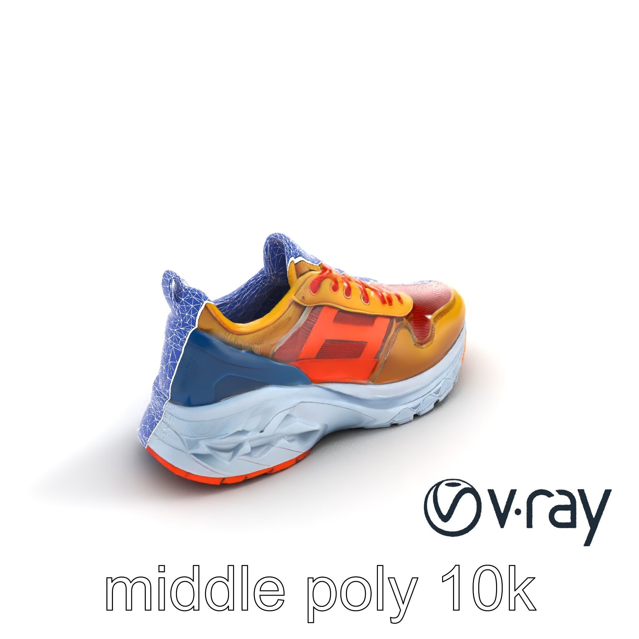 Bold Street Runner Sneaker model pack Low-poly 3D model_12