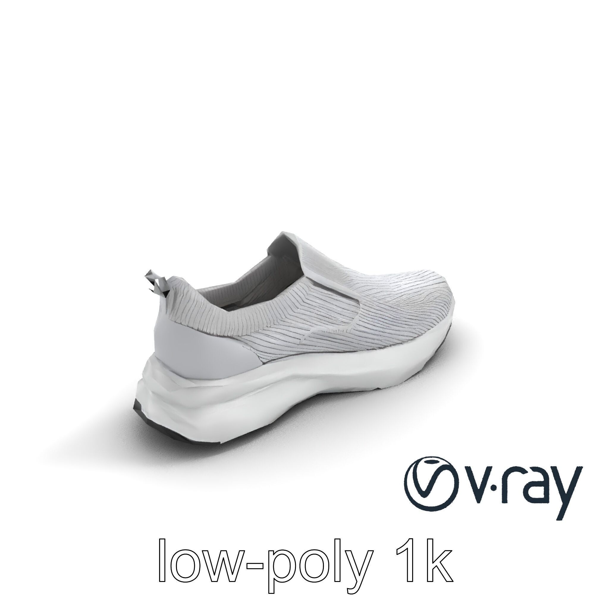 Sporty Slip-On Sneaker 3D model pack Low-poly 3D model_10