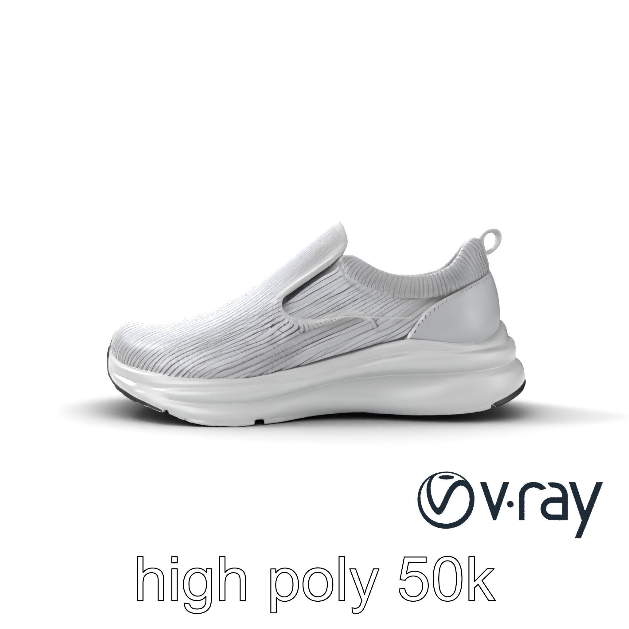 Sporty Slip-On Sneaker 3D model pack Low-poly 3D model_21