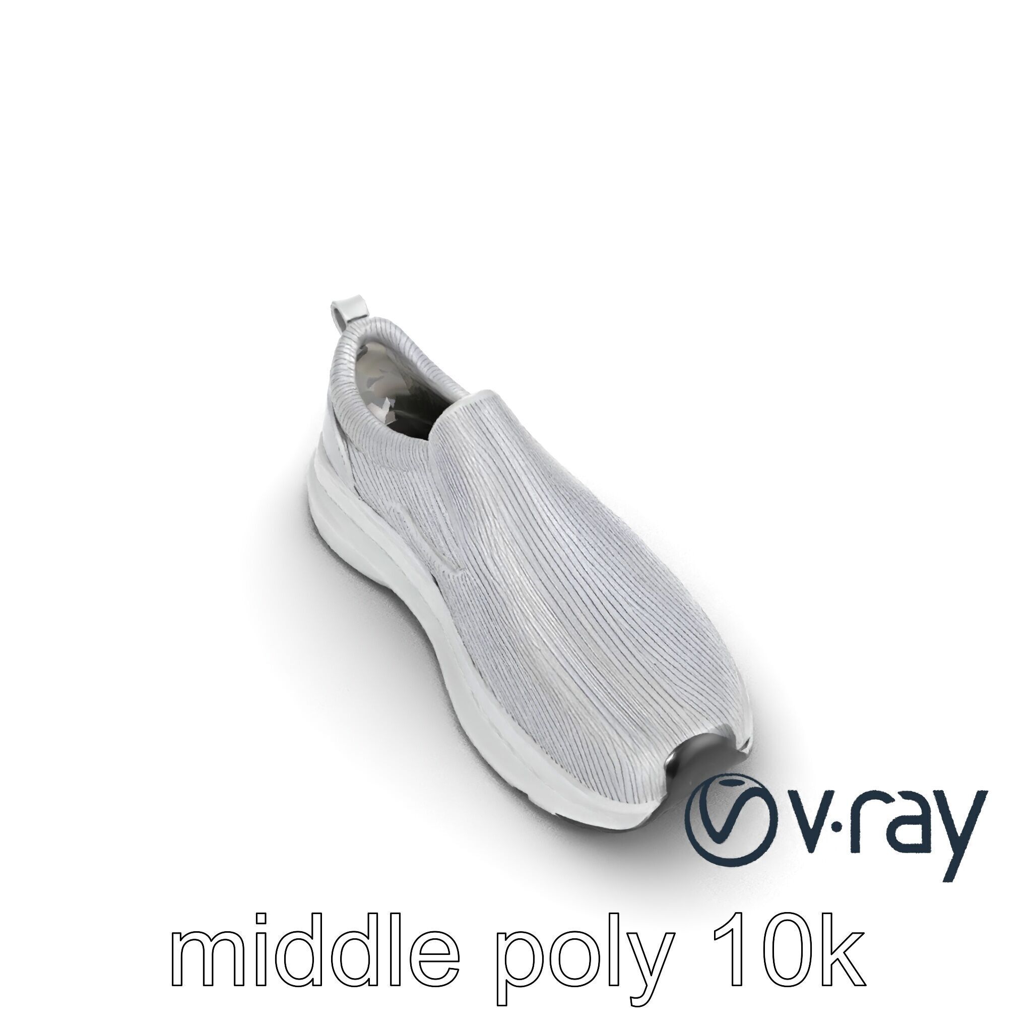 Sporty Slip-On Sneaker 3D model pack Low-poly 3D model_9