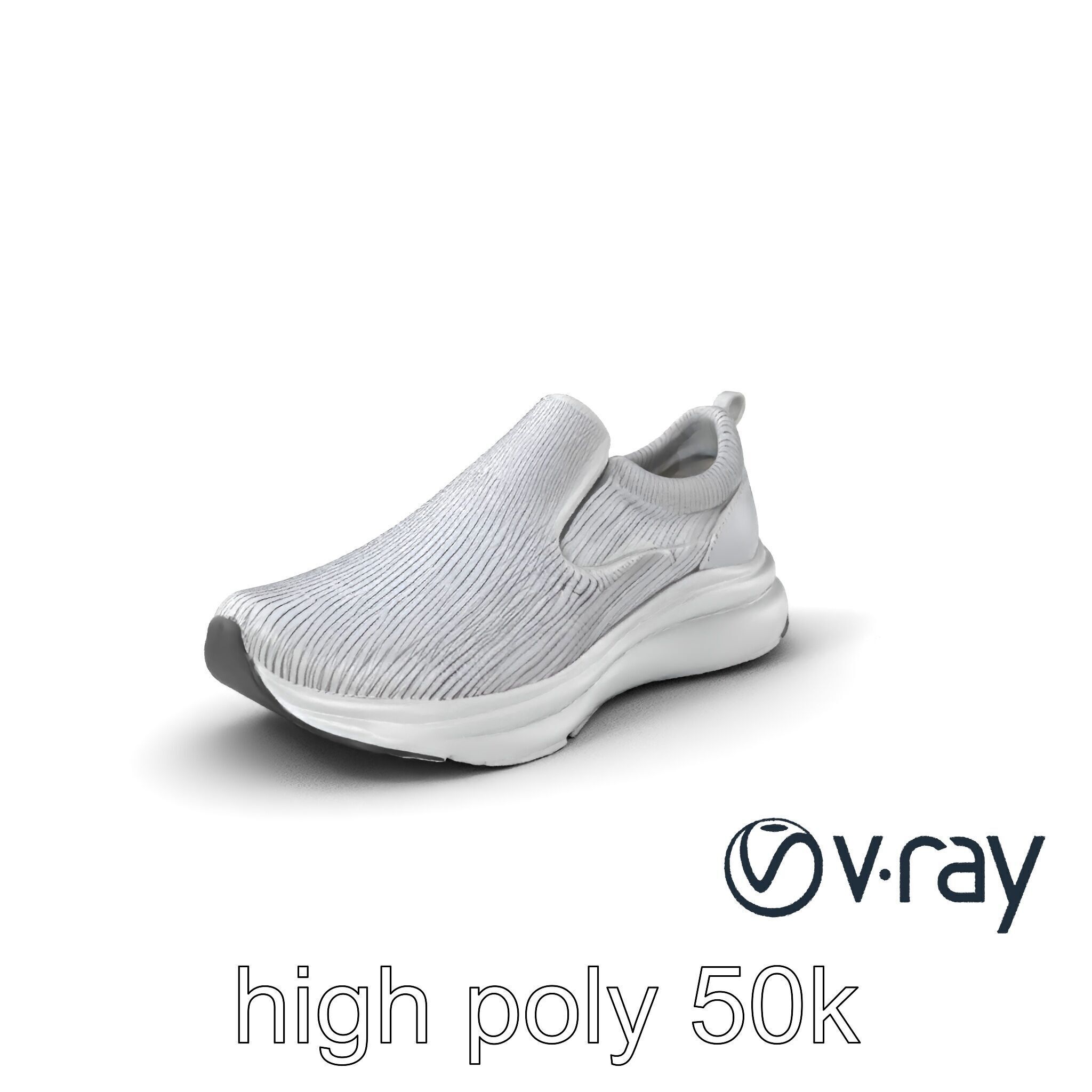 Sporty Slip-On Sneaker 3D model pack Low-poly 3D model_5