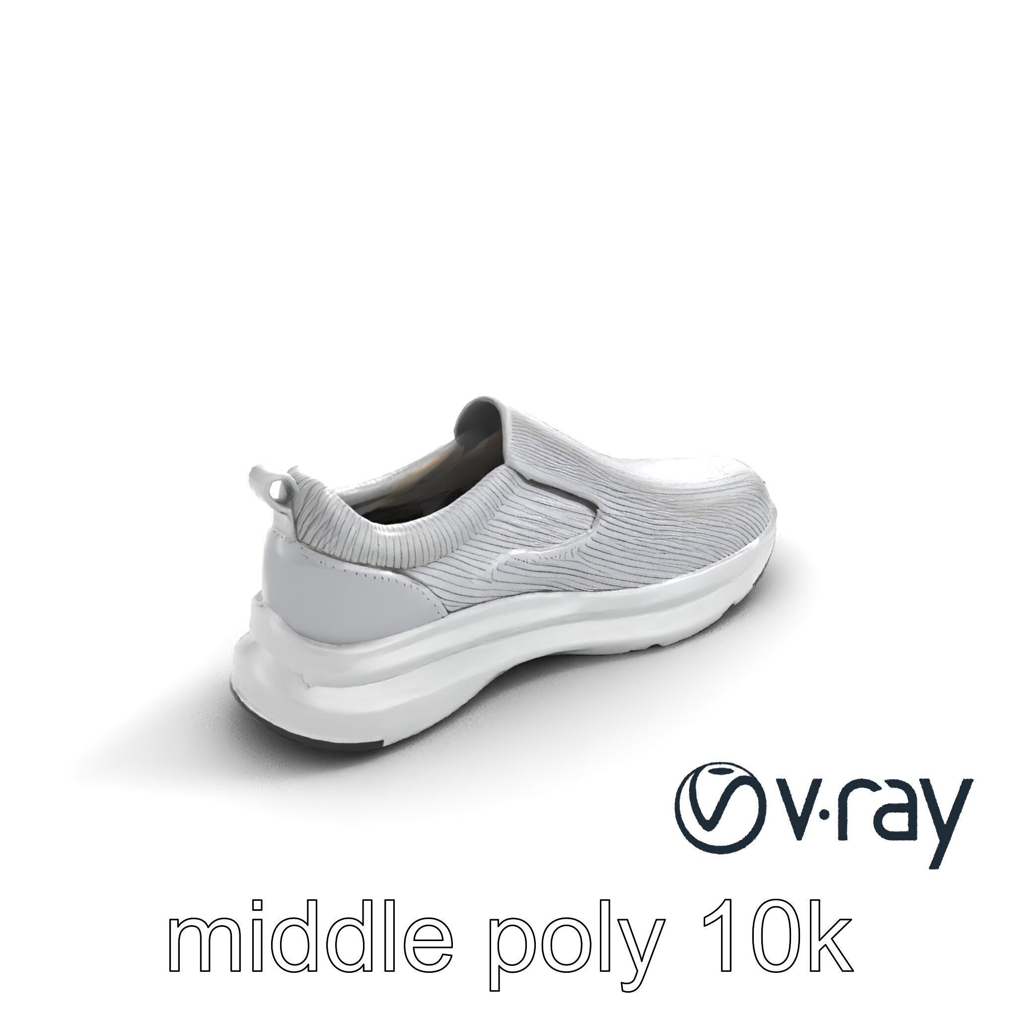 Sporty Slip-On Sneaker 3D model pack Low-poly 3D model_6