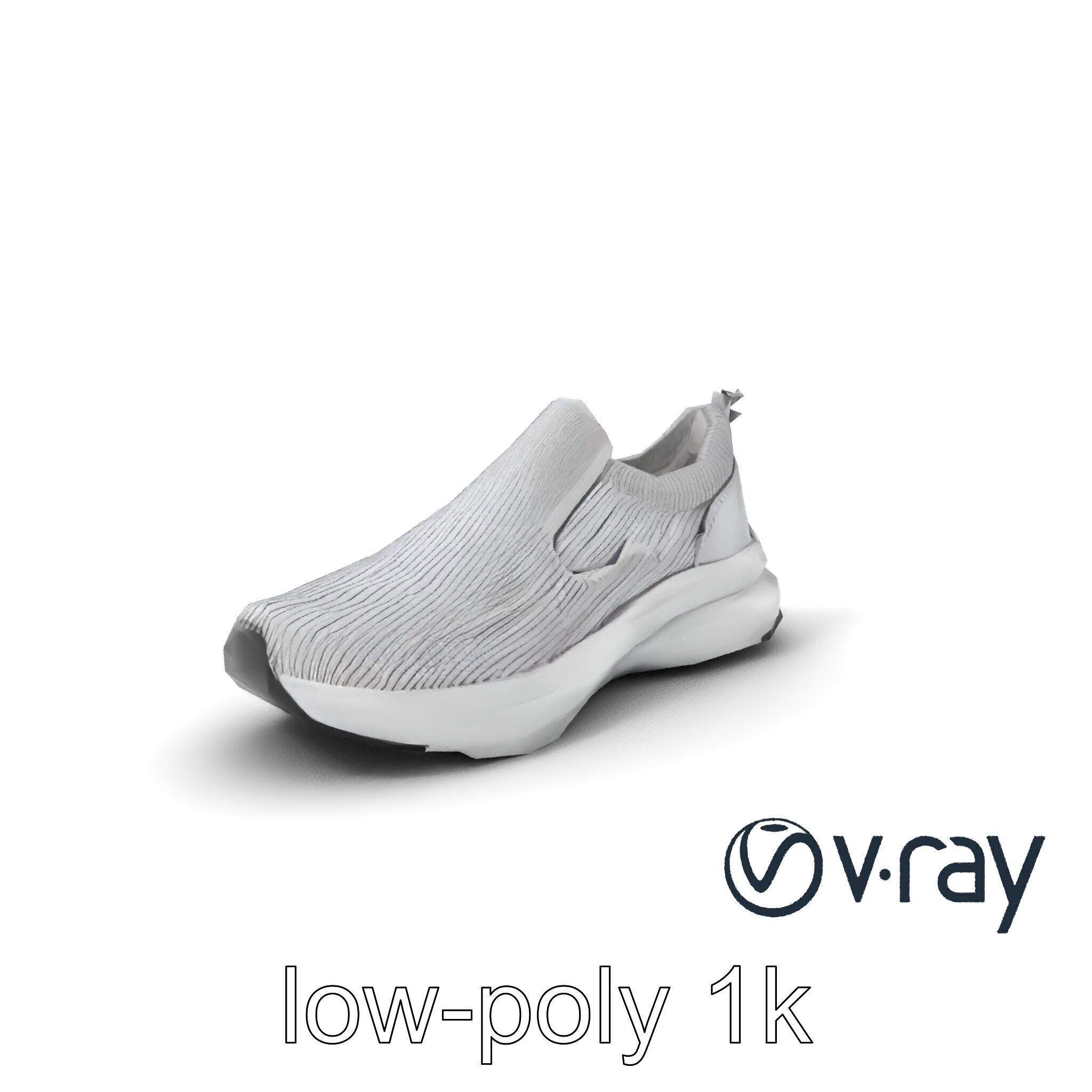 Sporty Slip-On Sneaker 3D model pack Low-poly 3D model_2