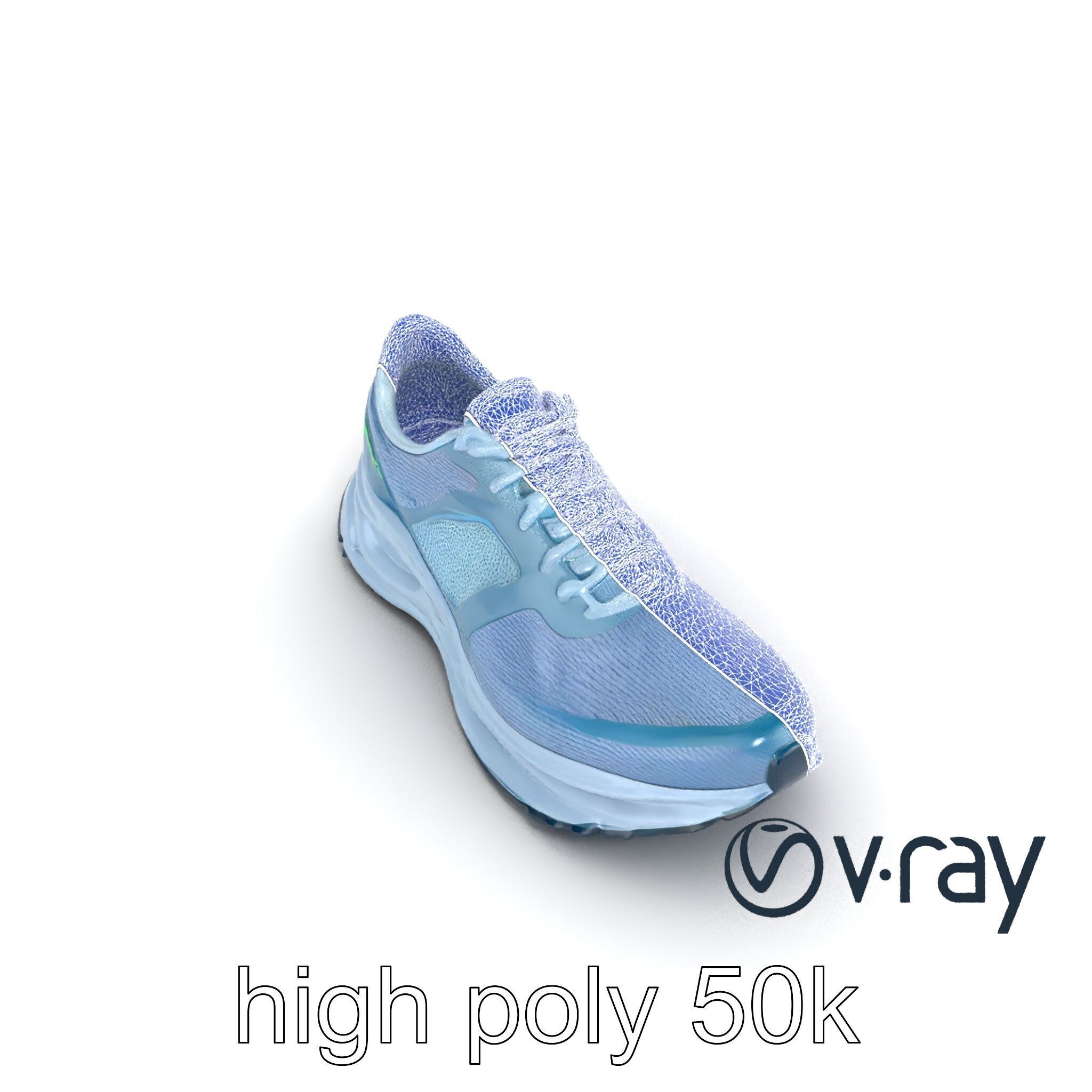Smart Running Shoe High-Tech Design model pack Low-poly 3D model_25