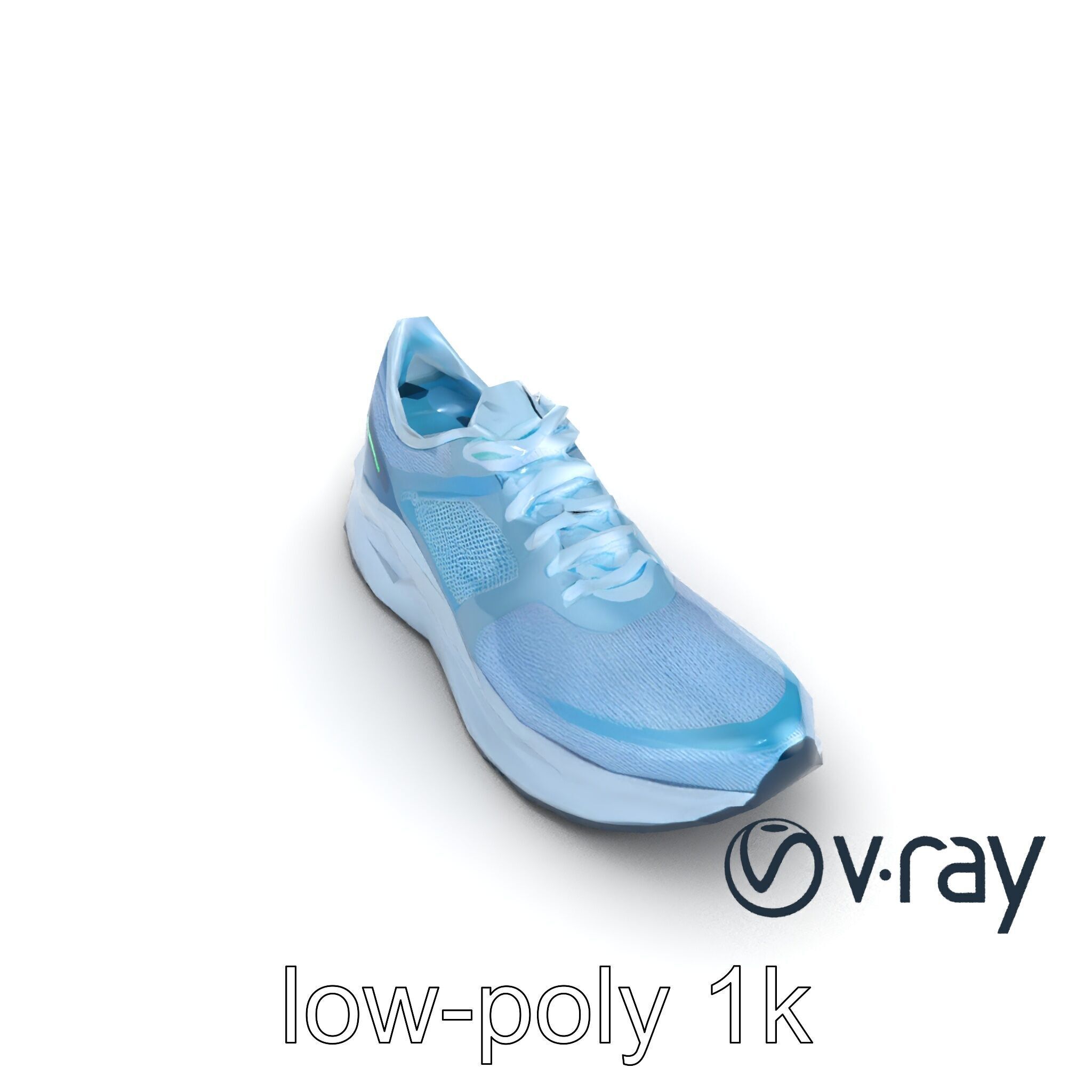 Smart Running Shoe High-Tech Design model pack Low-poly 3D model_24