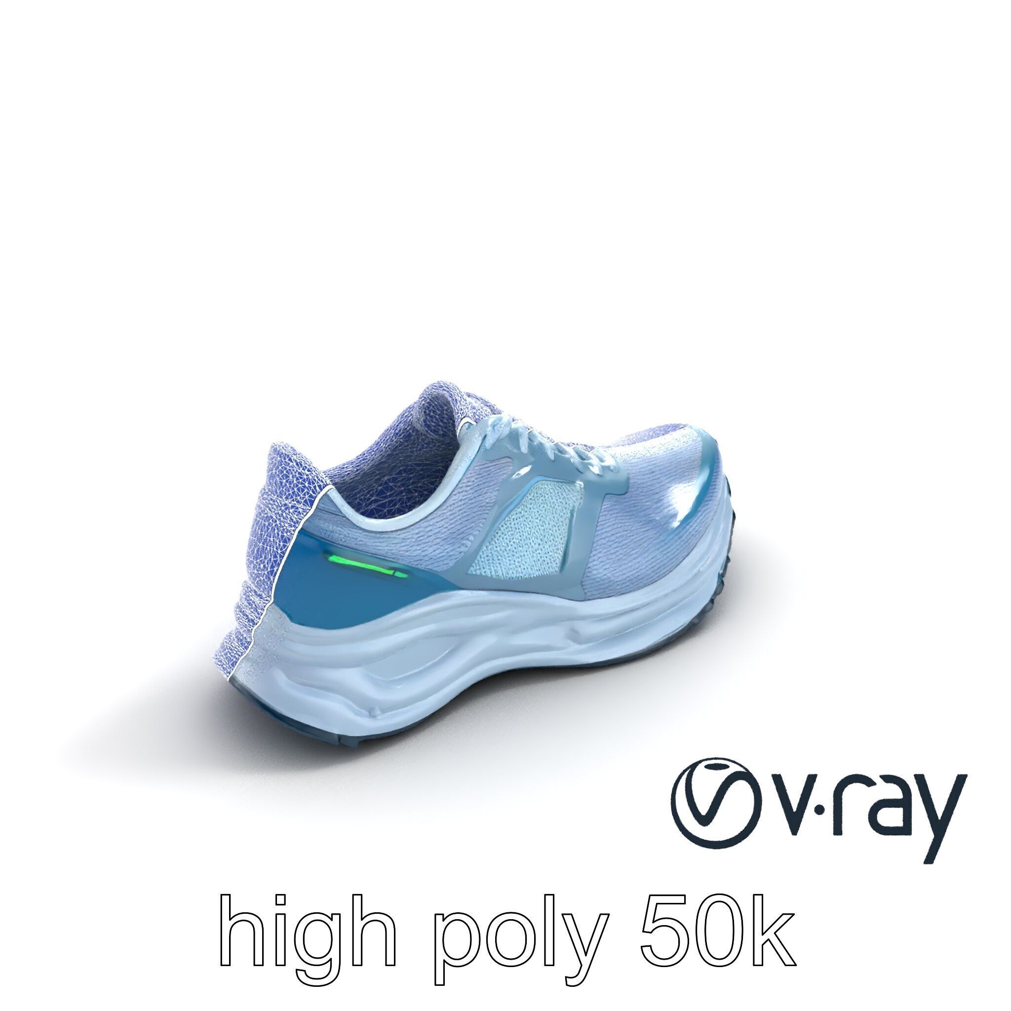 Smart Running Shoe High-Tech Design model pack Low-poly 3D model_18