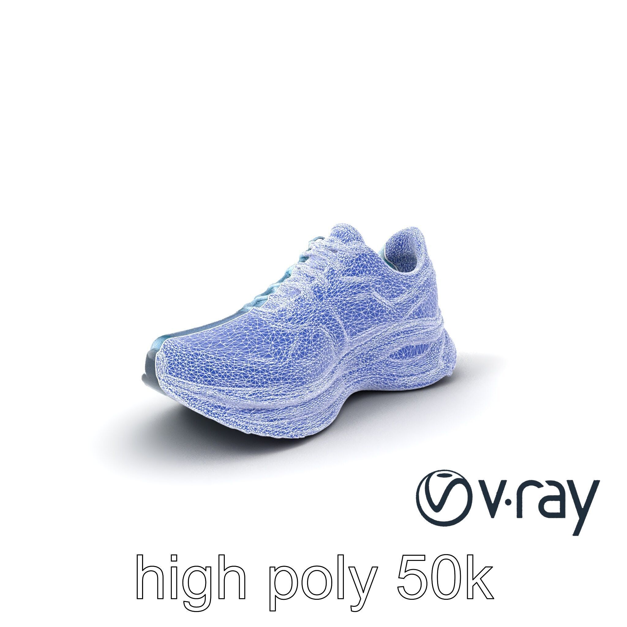 Smart Running Shoe High-Tech Design model pack Low-poly 3D model_31